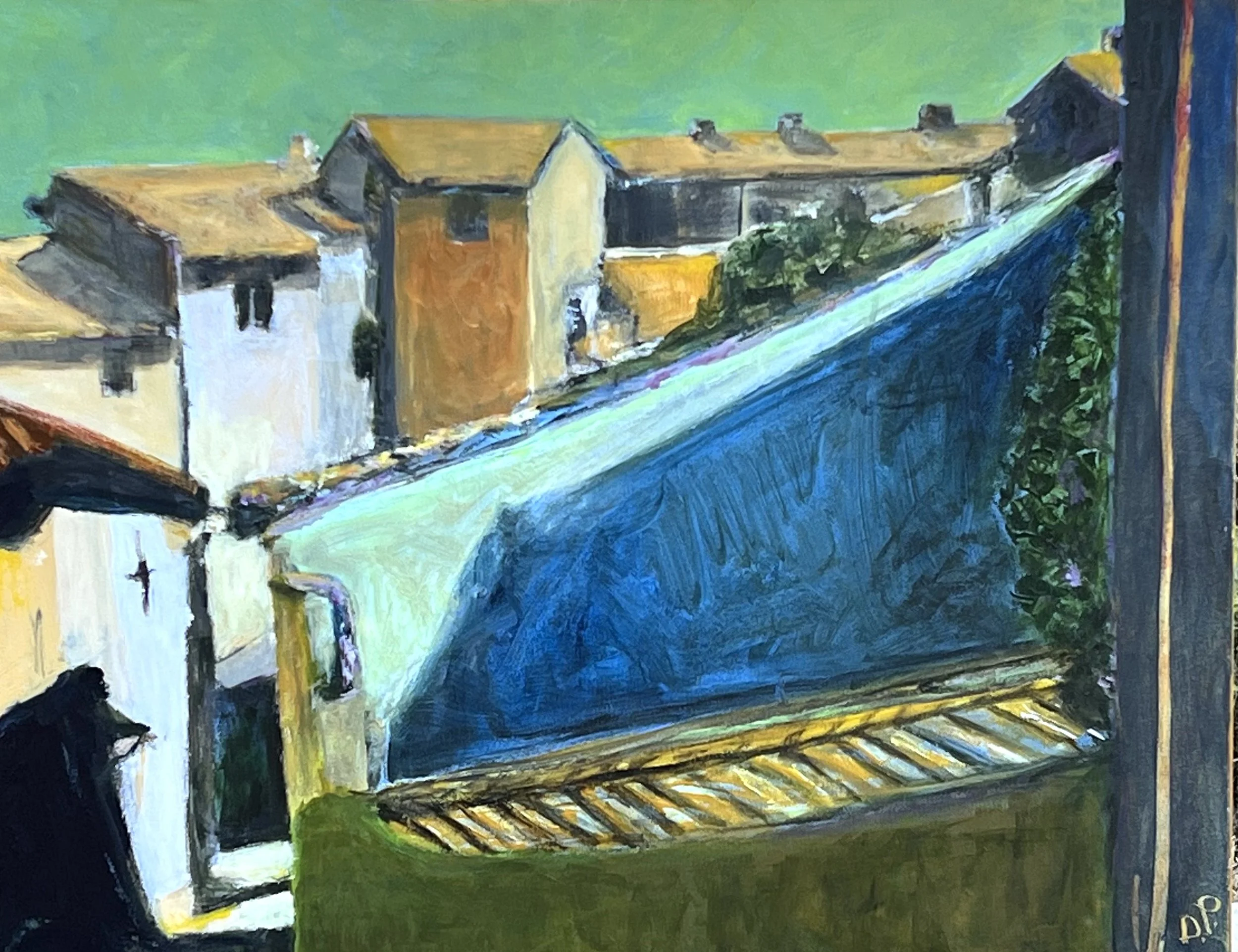 Wall Shadow, acrylic on canvas, 28" x 22" SOLD