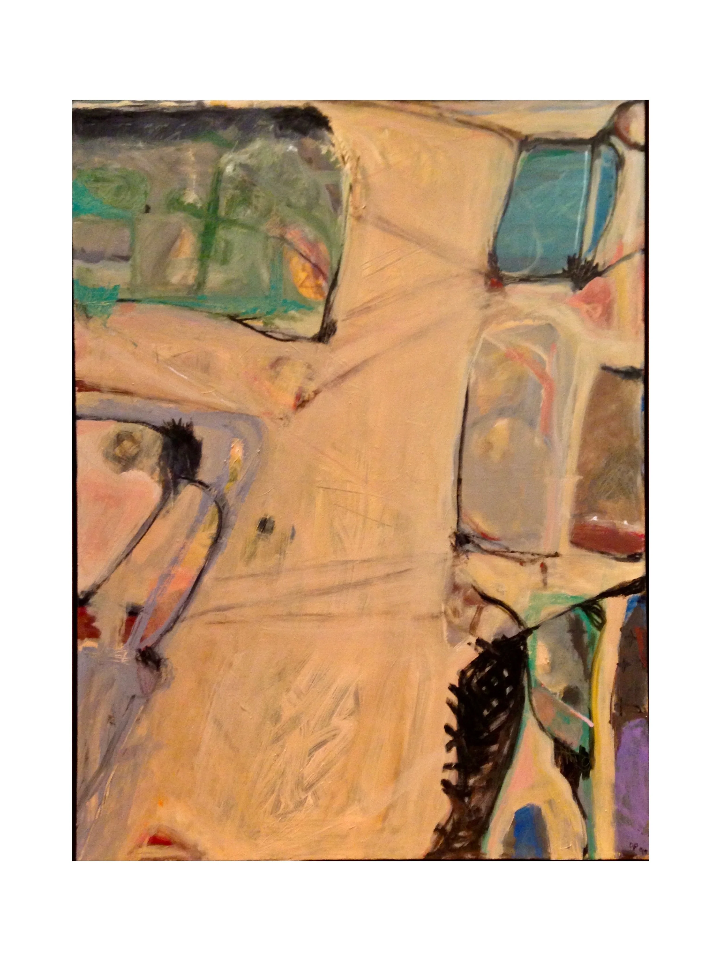 Abstract (Carquenas), acrylic on canvas, 30" x 40" Unavailable