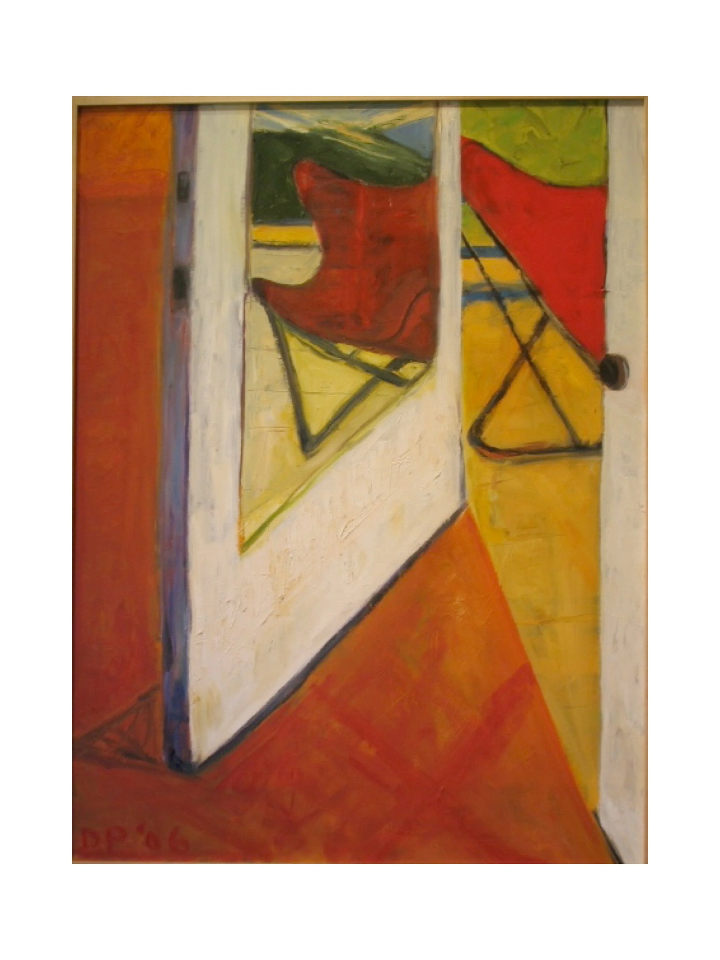 Reflection of Butterfly Chair, oil on canvas, 36" x 48" Sold