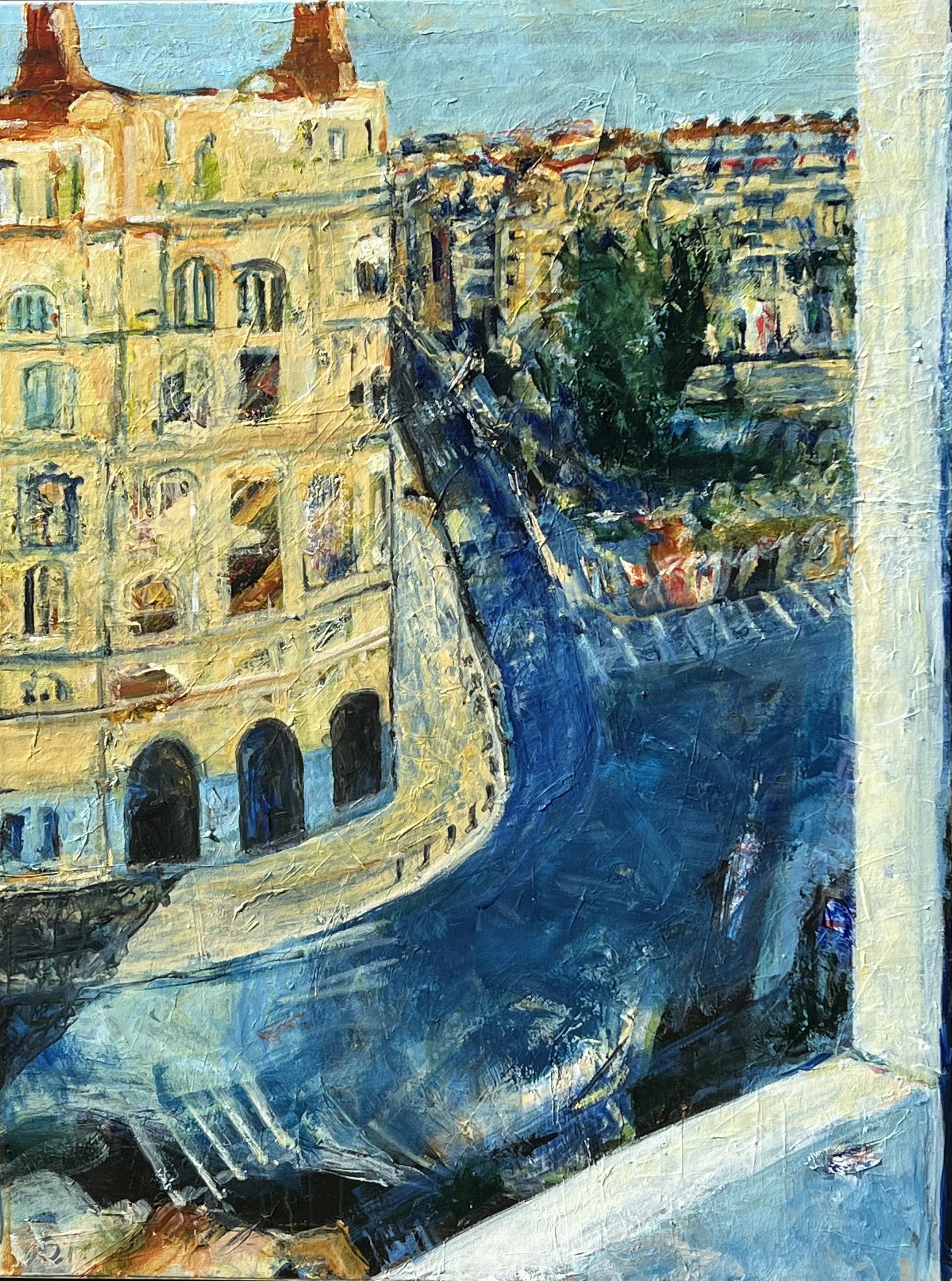 Calle del Prado, Acrylic on Canvas, 36" x 48" SOLD