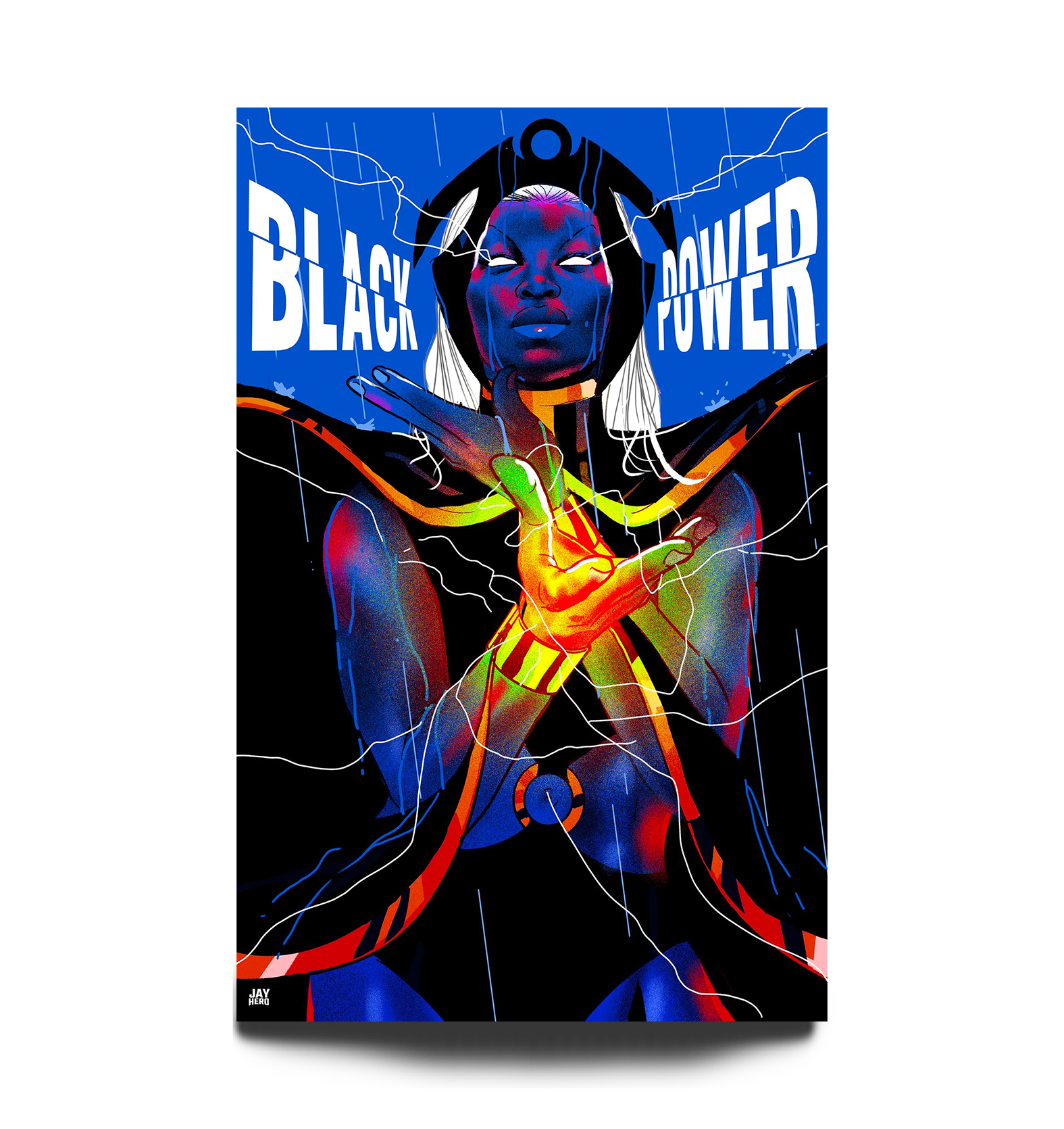 Black Power: Storm | 11"x17" | Iridescent Foil