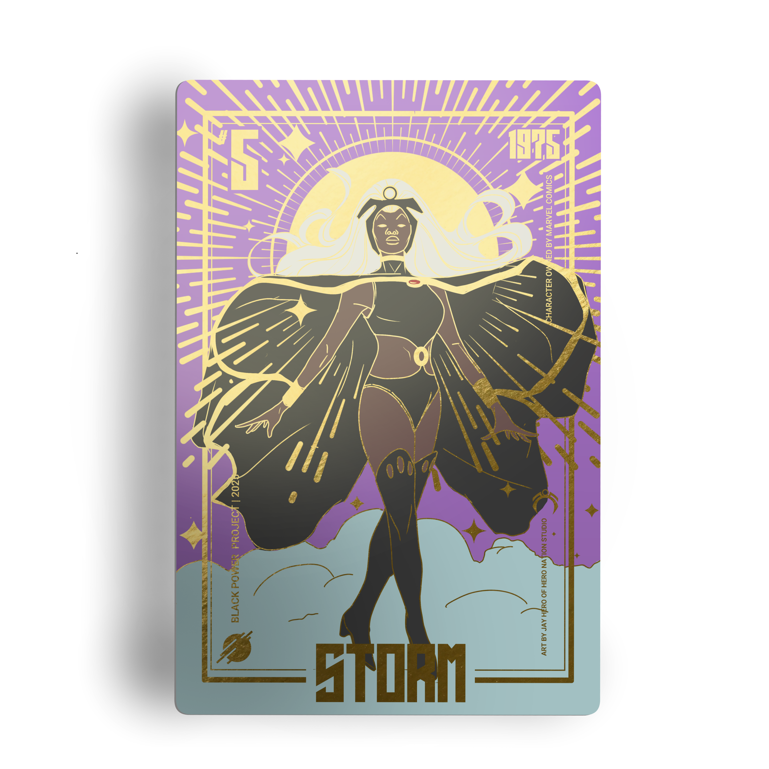 Storm | Card #5 | Gold Foil | 4"x6" Oversized Trading Card