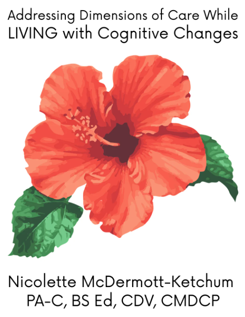 Book cover flower and title and author name
