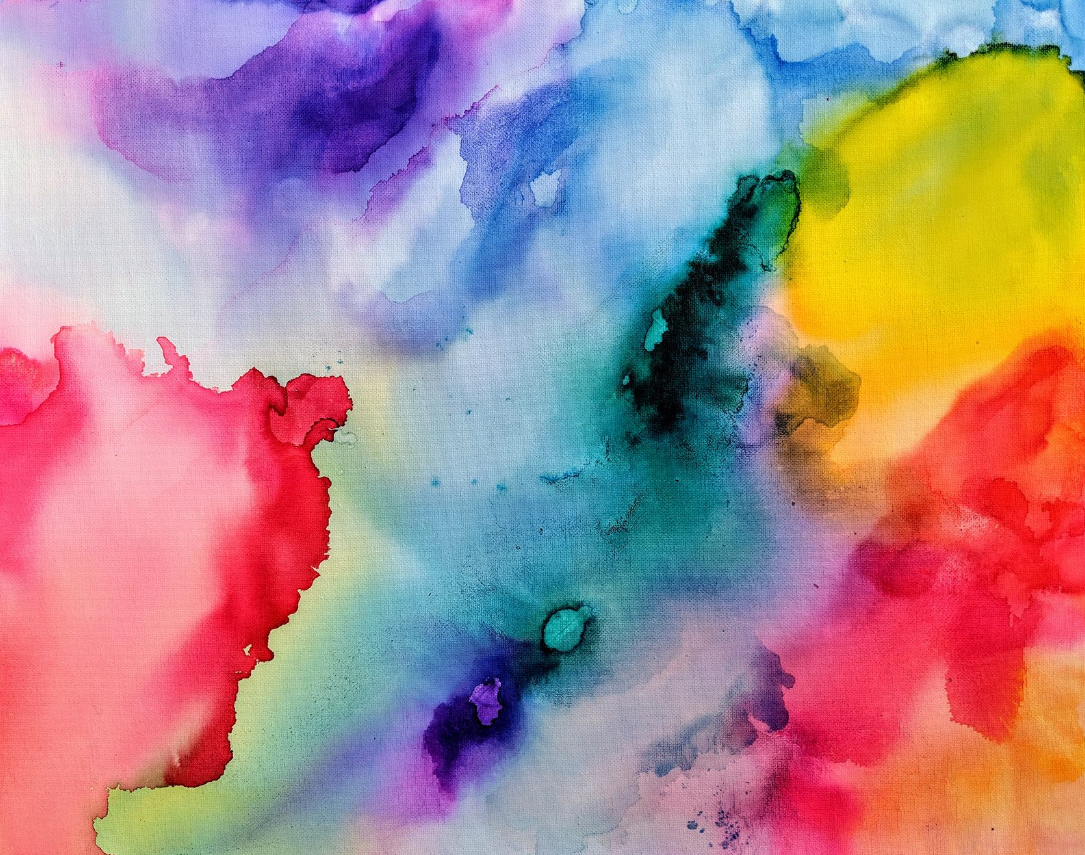 rainbow abstract art