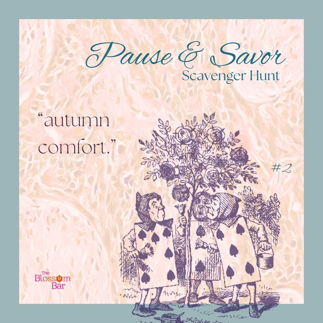 Pause and savor... Step outside. What do you smell? Here in Manhattan KS we are finally getting some autumn weather. I can smell the leaves beginning to turn and the earth giving off a faint rooted scent. What do you smell? Take it in as you inhale a