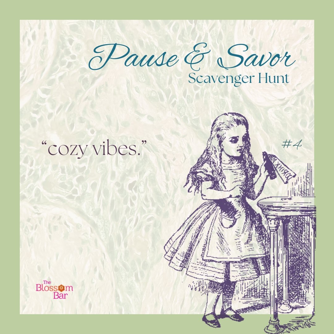 Pause and savor... with your sense of taste. Add a warming spice like ginger or black pepper to your food or drink and notice how it changes the taste and aroma (our senses of taste and smell are linked). As you inhale and exhale fully, let your tast