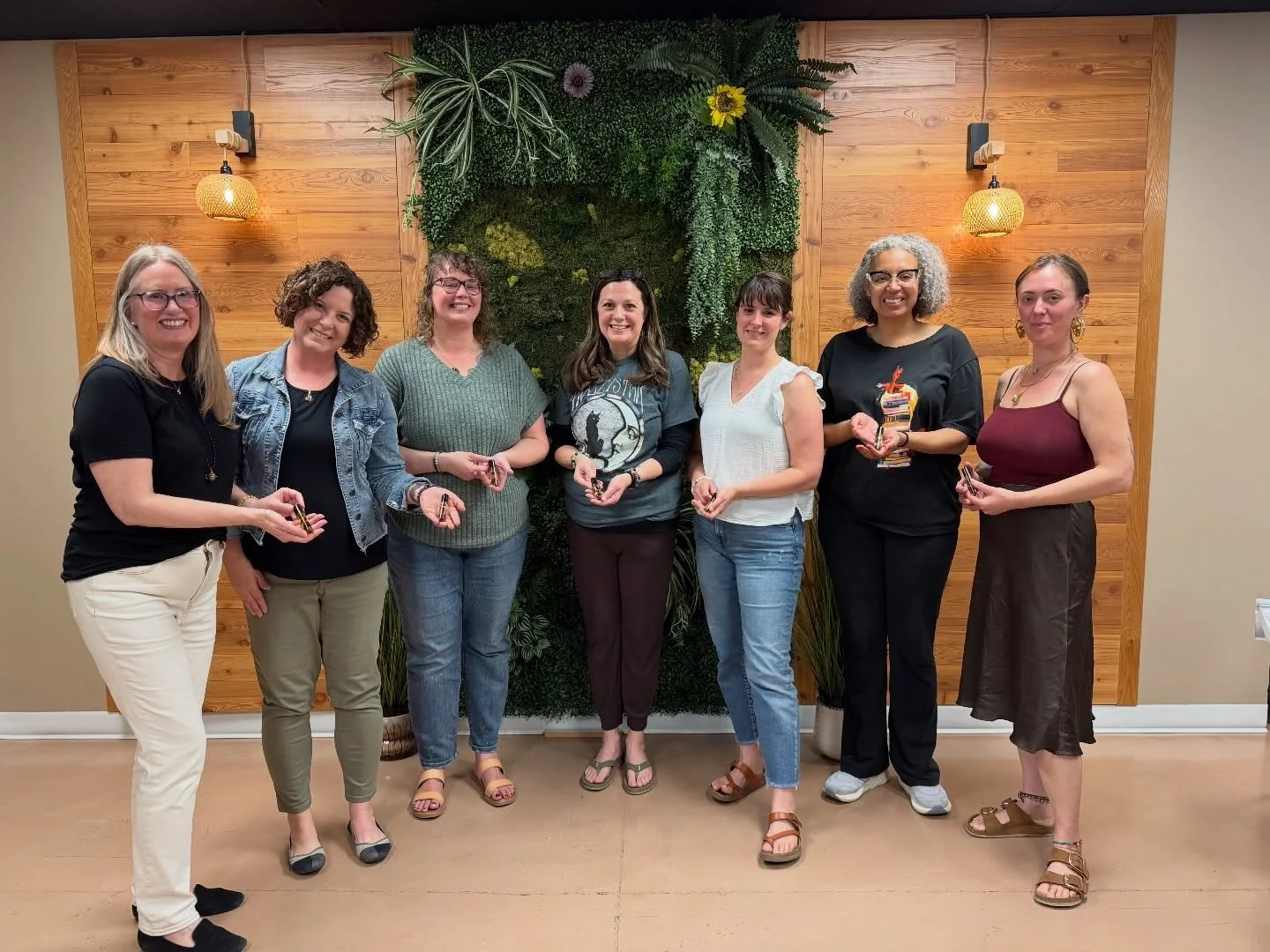 What started as a dream became reality on Saturday as 9 beautiful women accepted my invitation to make a luxurious botanical roller perfume inspired by the gifts of the full moon. 

We sipped flower tea and listened to our community &ldquo;full moon&