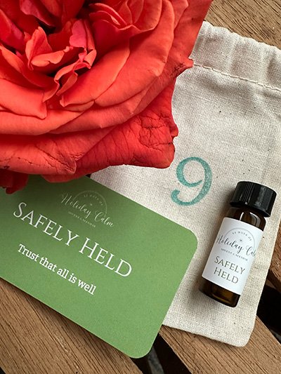 Aromatherapy anointing blends in advent calendar