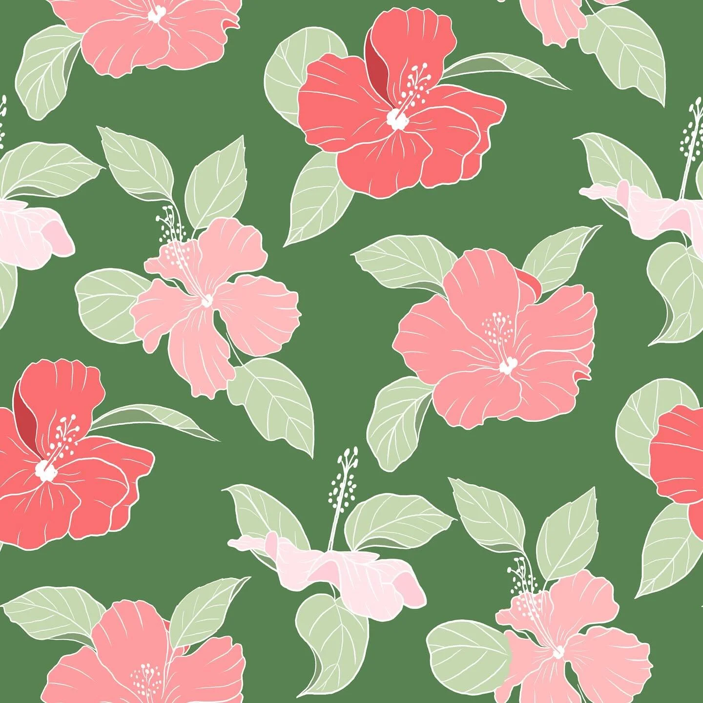 New pattern in progress&hellip; playing with color and how much detail to add. Plus my super messy Procreate process video! 😅

.
.
.
#artlicensing #artlicensingartist #patternlicensing #licensingsurfacepattern #surfacepatternportfolio #surfacedesign