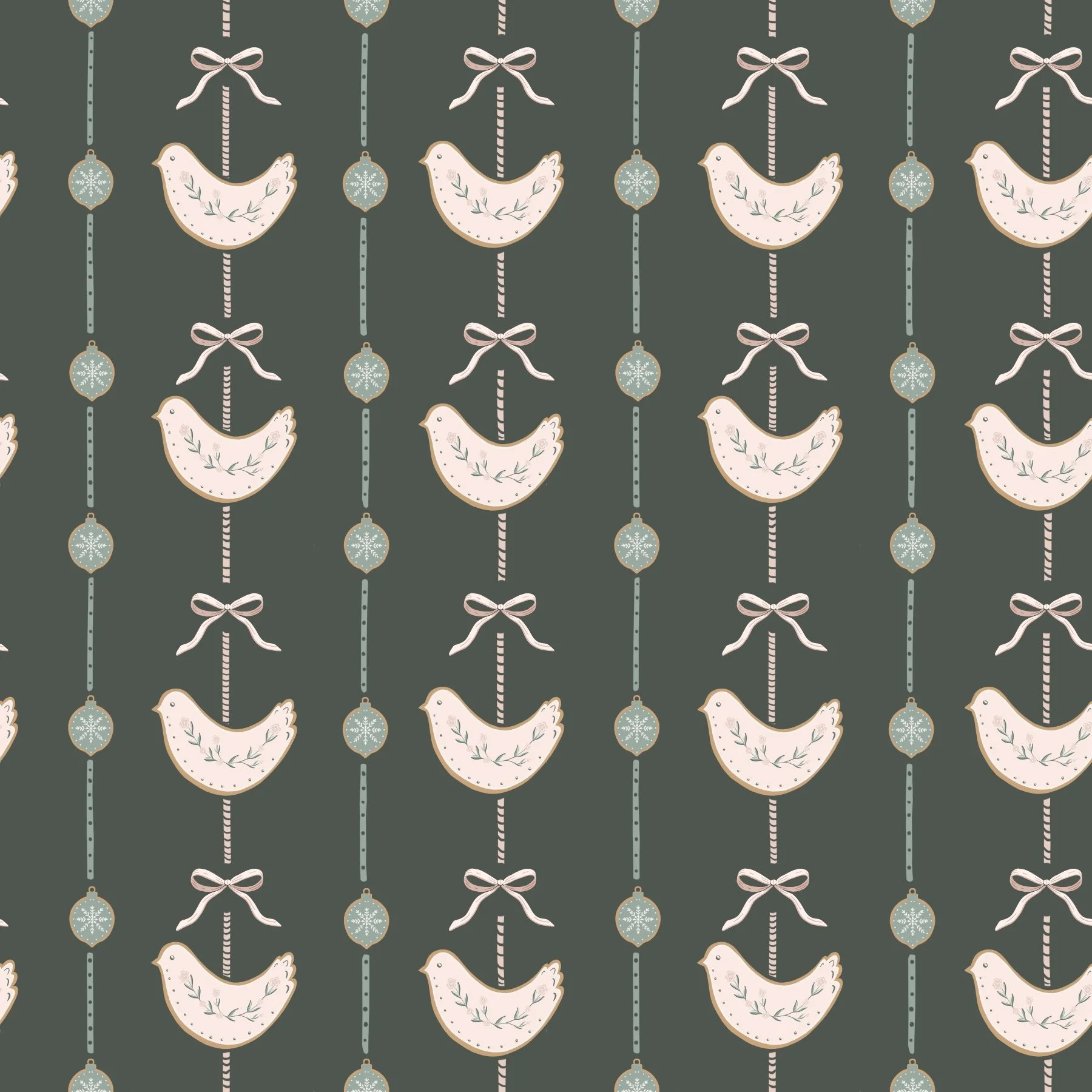 Holiday Garland - Green - Pattern.jpg