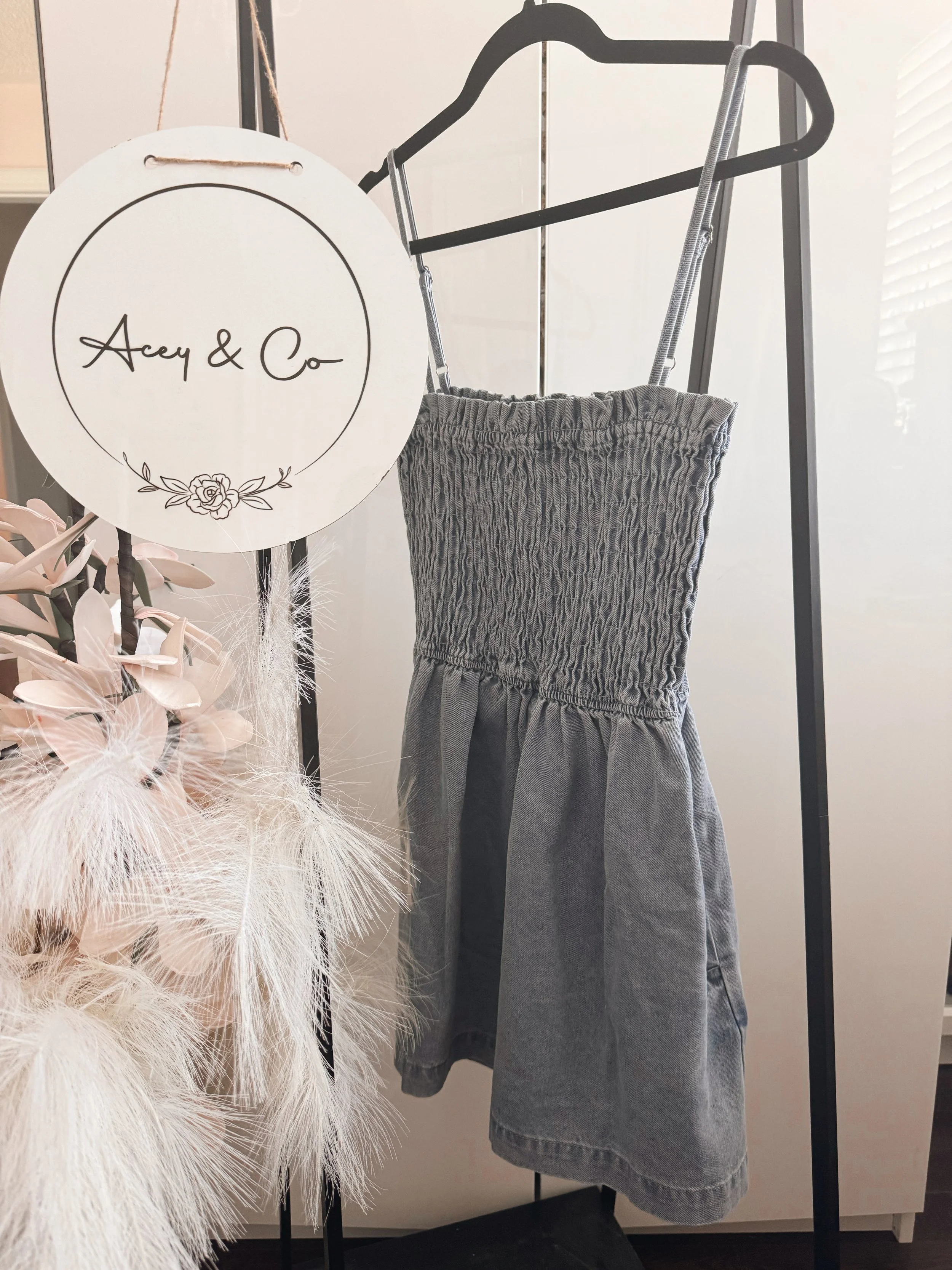 Demi Denim Romper