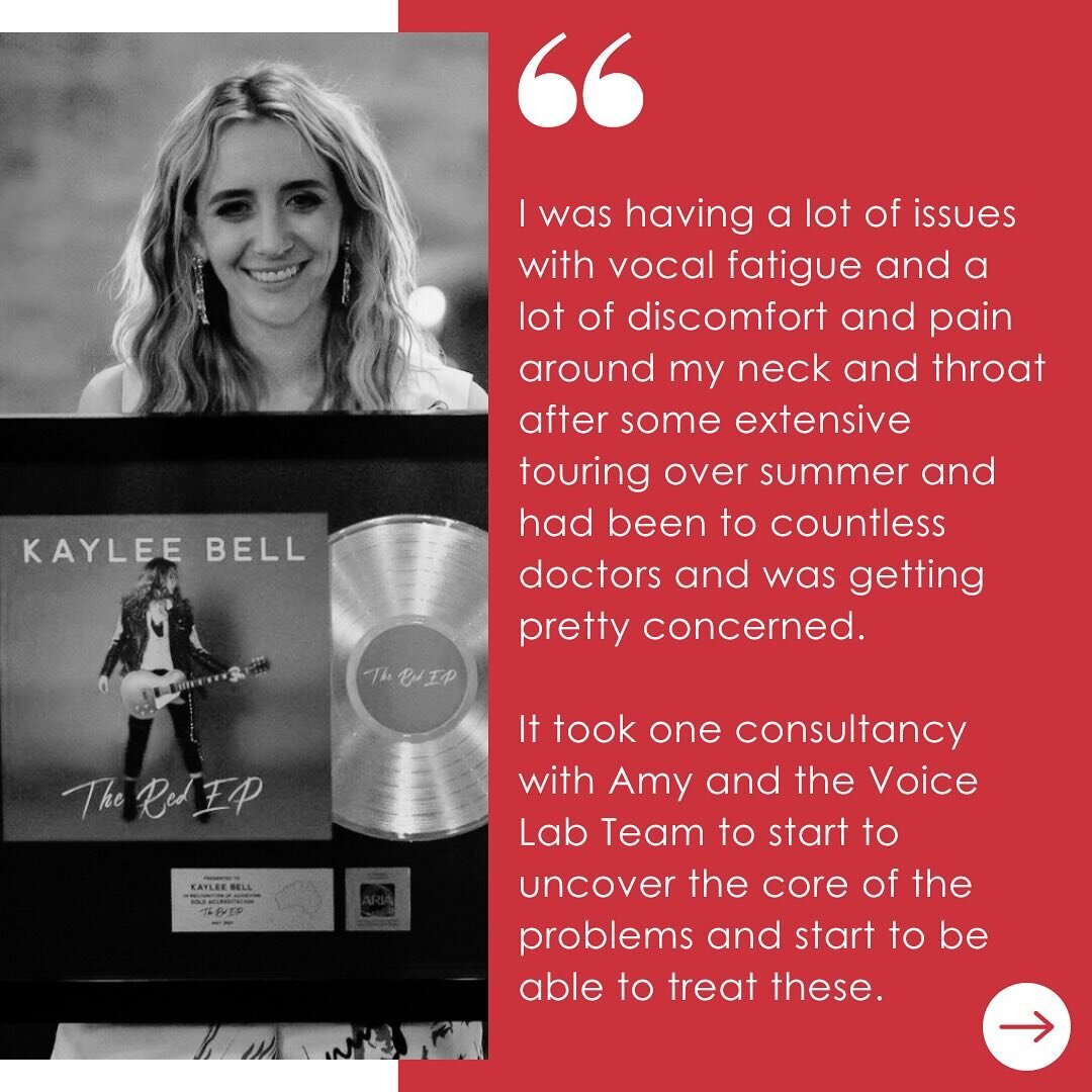 Kaylee, being a part of your vocal journey has been very special 🎤 

It has been great to work alongside you, support you and help you achieve vocal sustainability. You are smashing all your goals, putting out amazing music, being recognised for the
