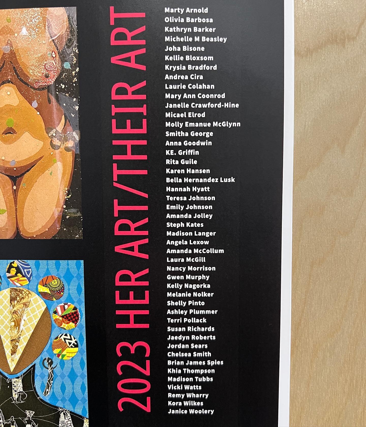My work will be up next at @interurbanarthouse  Her Art/Their Art - Reception March 17th from 5-8