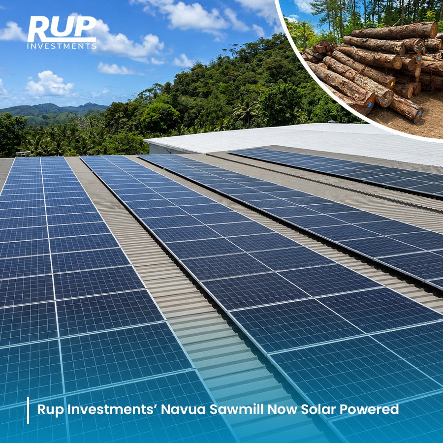 Rup Investments’ Navua Sawmill Now Solar Powered