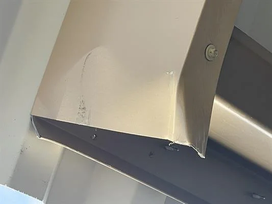 New carport cover already damaged