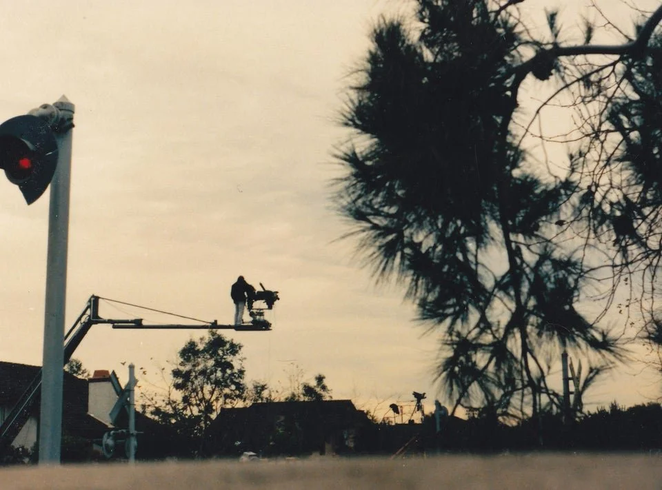 Back to the Future 3 Set Photos - Port Hueneme, CA - DeLorean vs. Train Wreckage - Eastwood Ravine "Bridge". Photo curtesy of reddit user 1point21gigawatz.