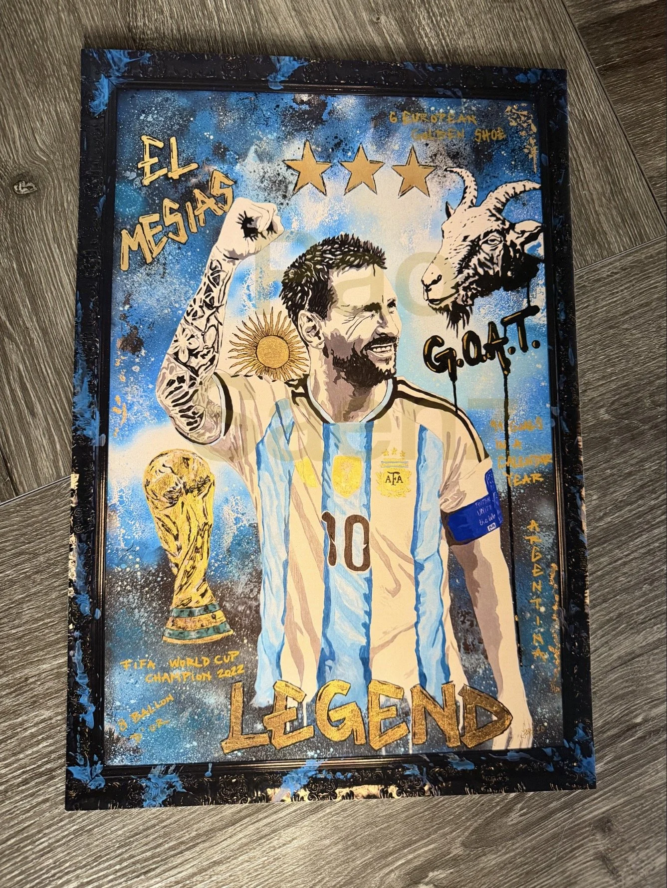 Messi Goat Paper Print.JPEG