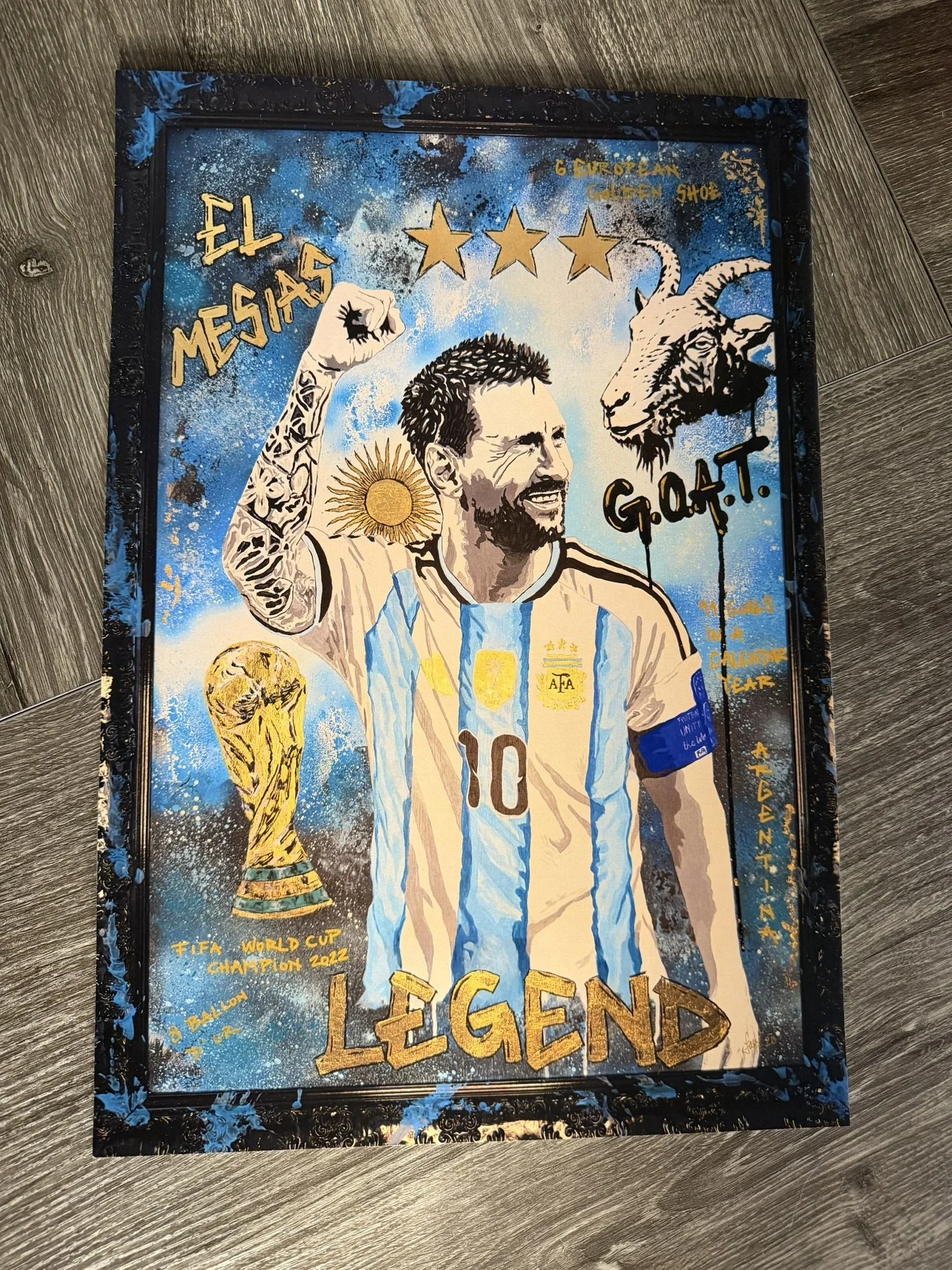 Lionel Messi "GOAT" – Fine Art Paper Print