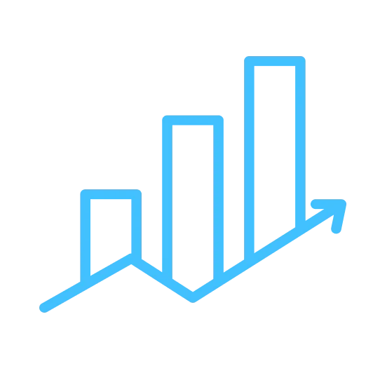 Bar Graph Ascending Icon