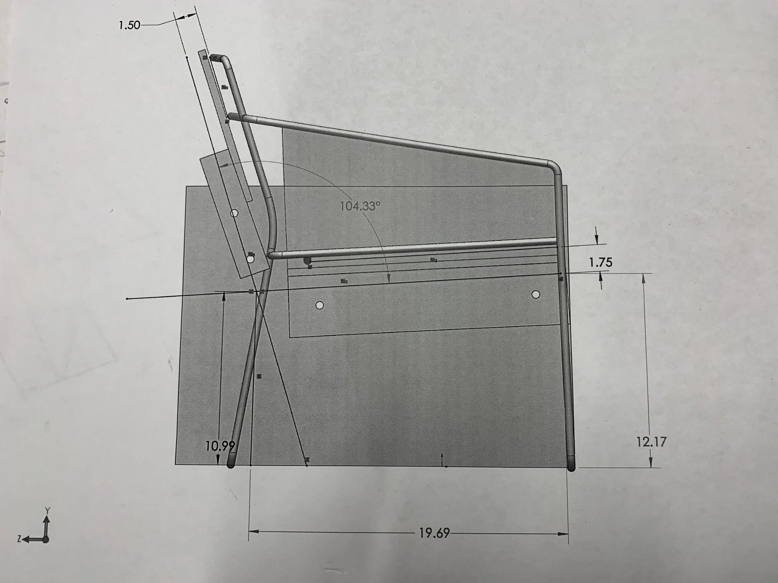 CAD drawing for reference. 