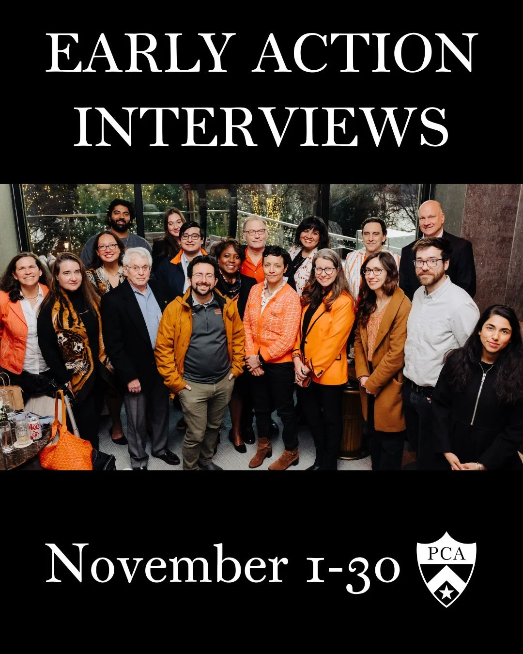 Volunteers needed for Princeton Early Action interviews!

To those who have volunteered their time in the past, thank you for your dedication and effort! To those who have never interviewed, please don't hesitate to try it out &mdash; no experience i