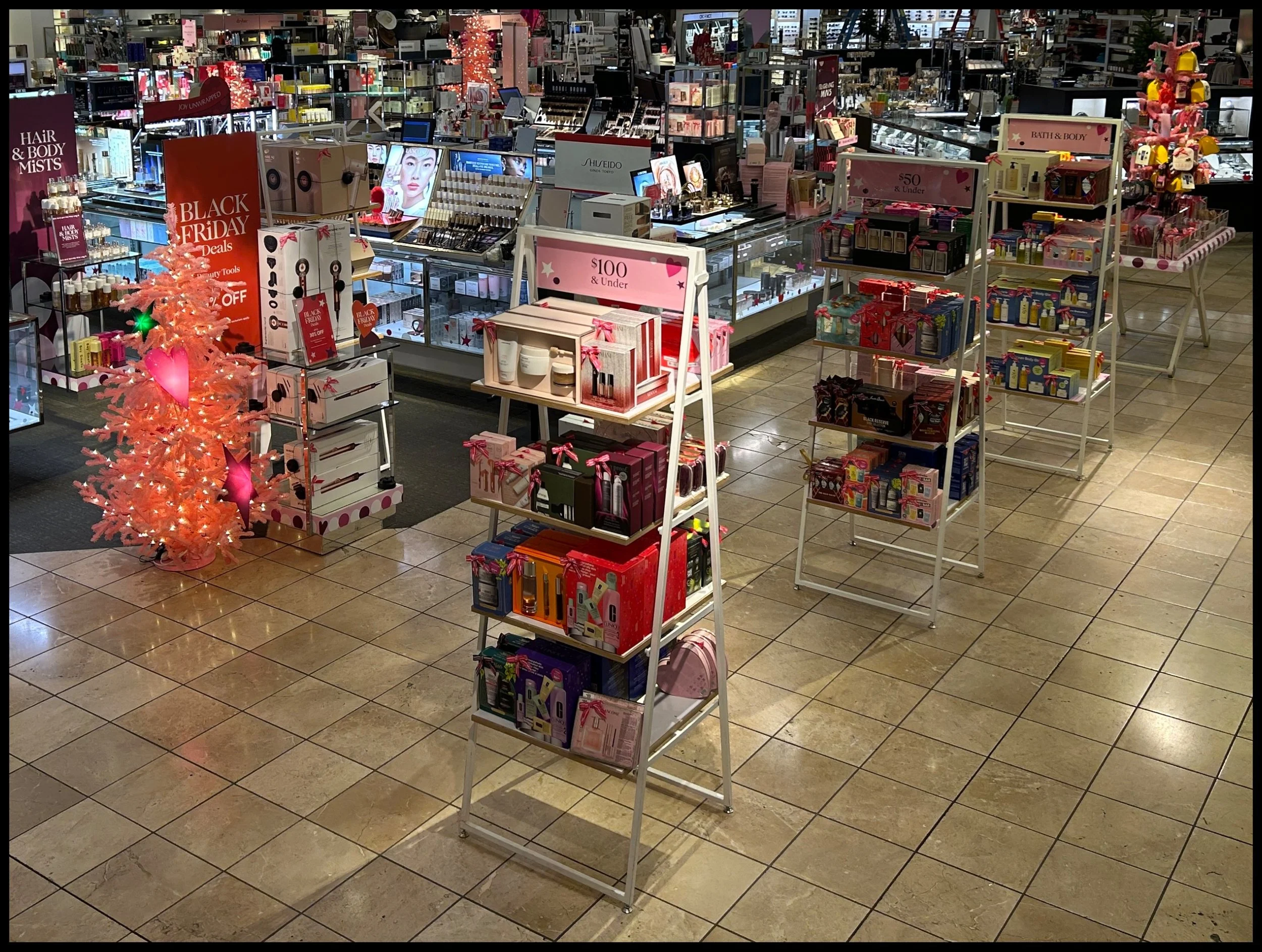 Nordstrom Holiday Beauty Setup
