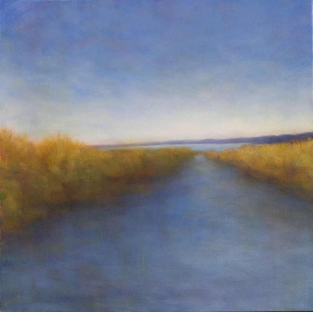 "India Basin" oil on canvas, 20" x 20"