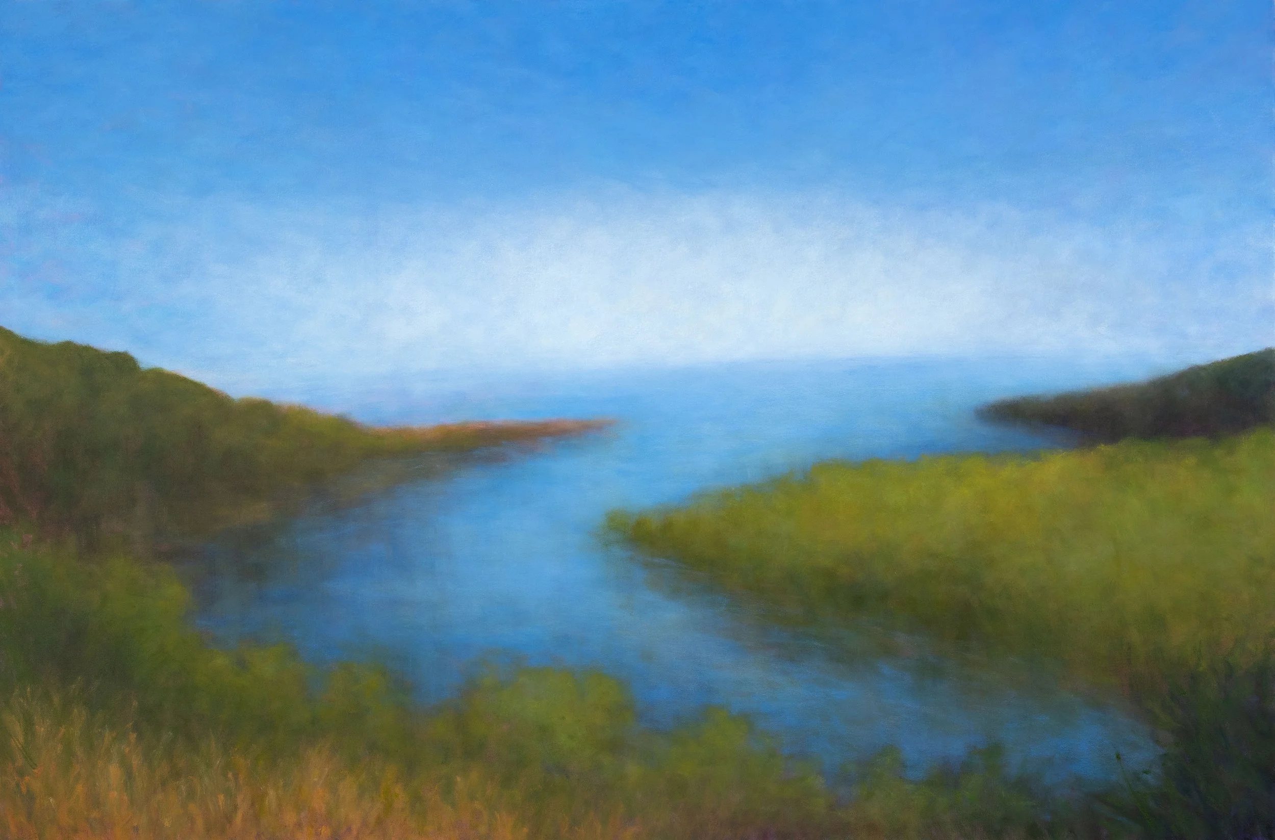 Gualala River, oil on canvas, 48" x 72"