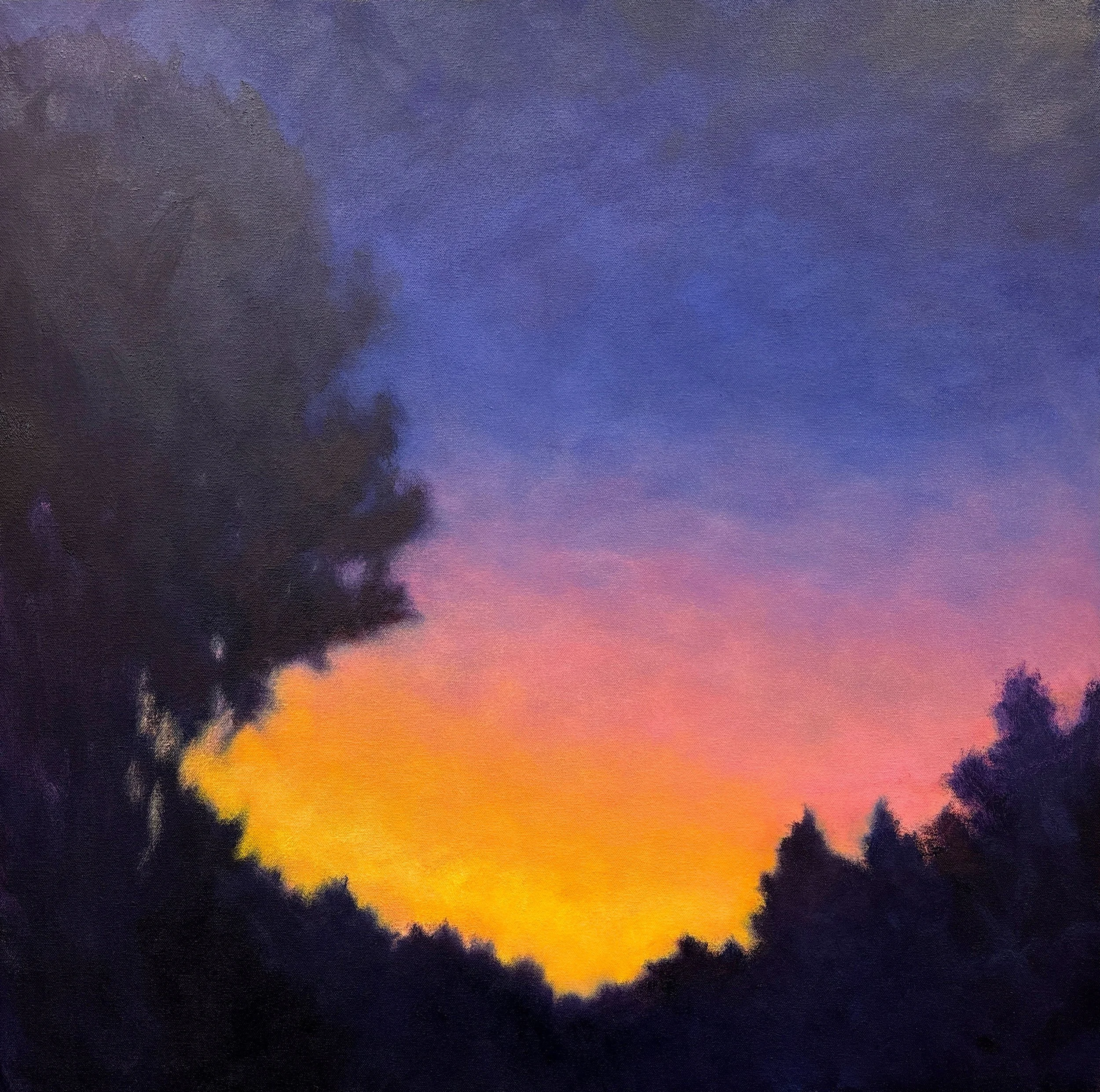 "Morning Begins" oil on canvas, 30" x 30"
