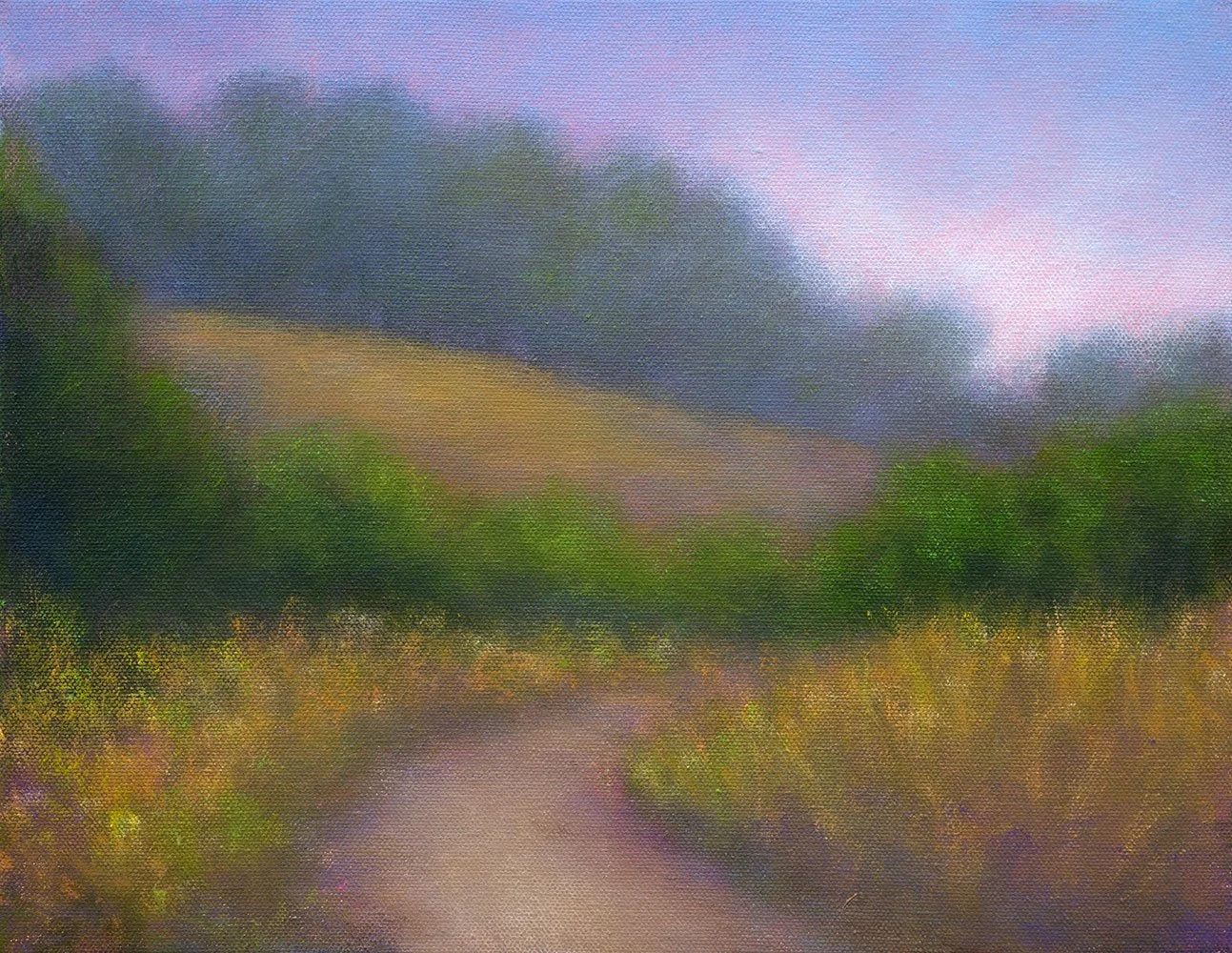 "Morning Walk" oil on canvas, 11" x 14"
