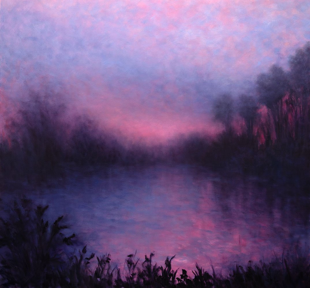 "The Light Between the Fog" oil on canvas, 60" x 60"
