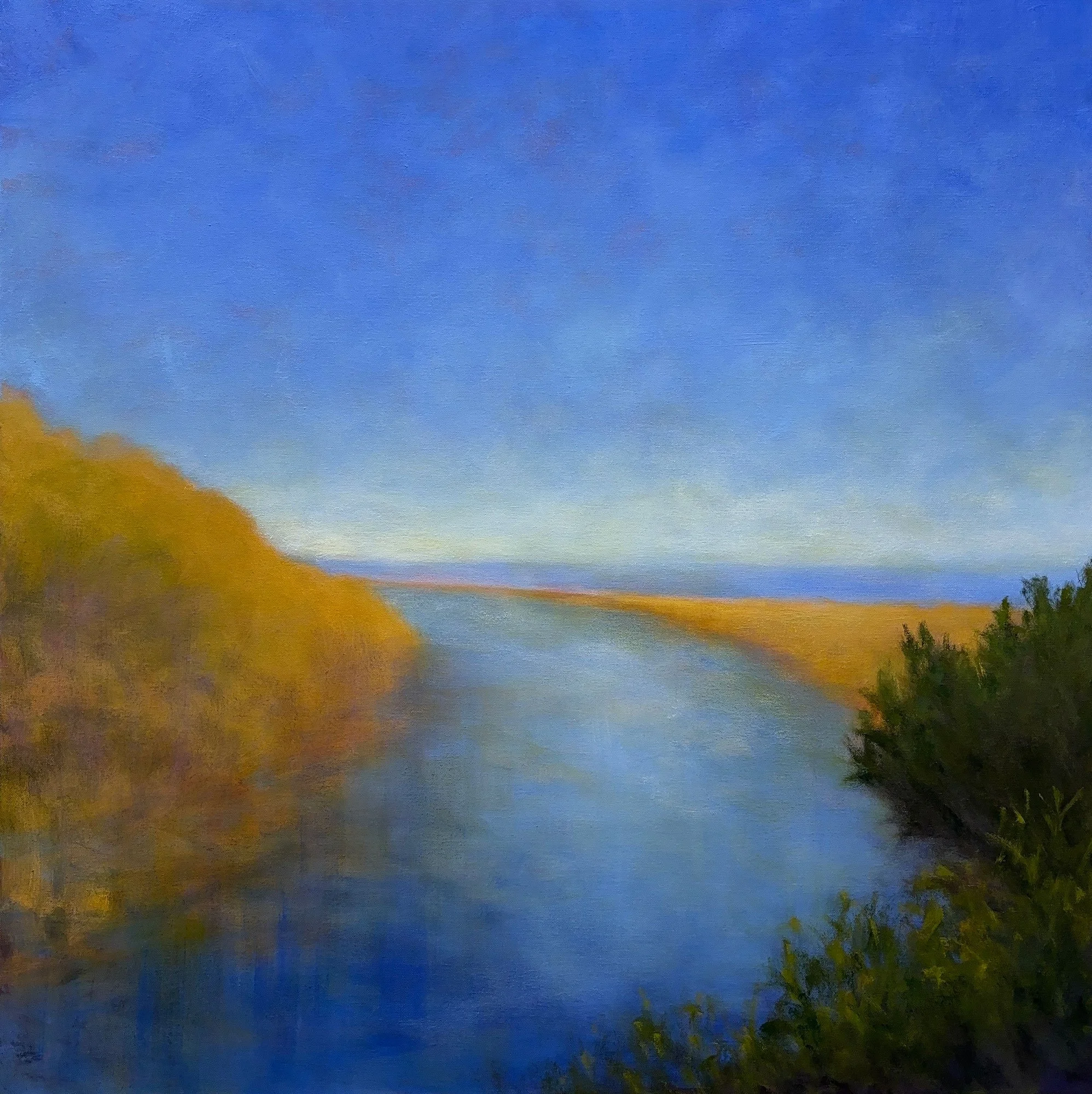 "Along the Coast" oil on canvas, 36" x 36"