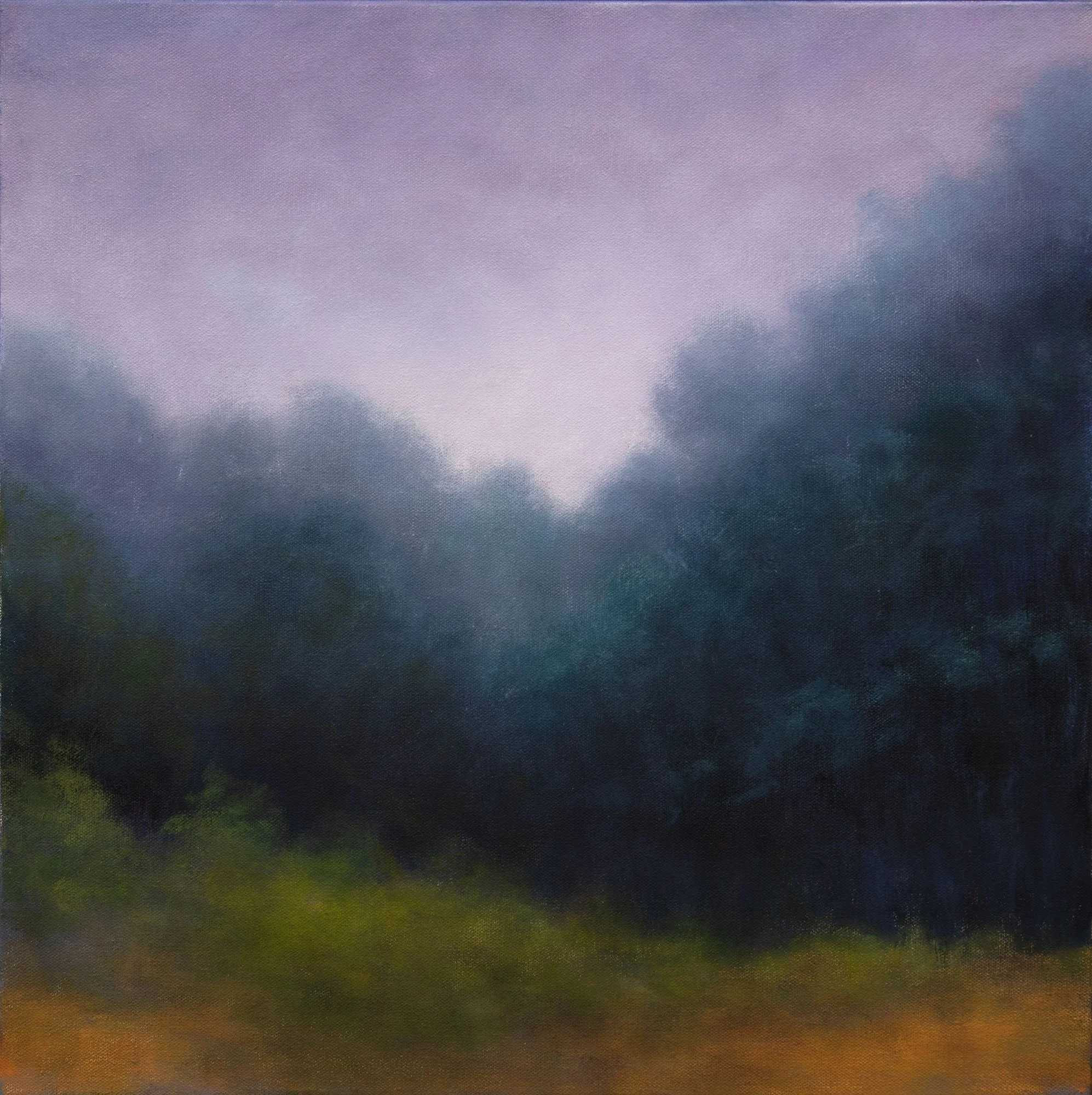 Treeline Presidio, oil on canvas, 20" x 20"