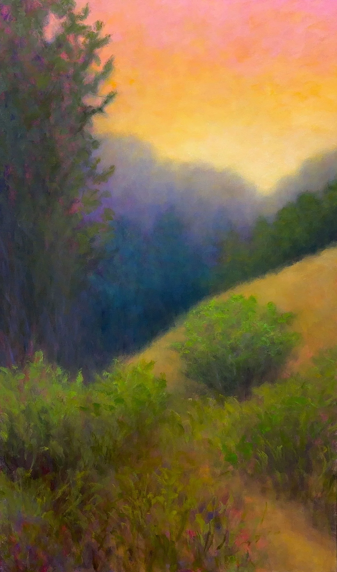 "Morning Reverie" oil on canvas, 60" x 36"