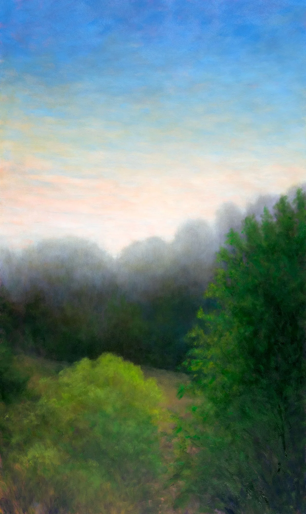 Under a Blue Sky, oil on canvas, 60" x 36" $4700