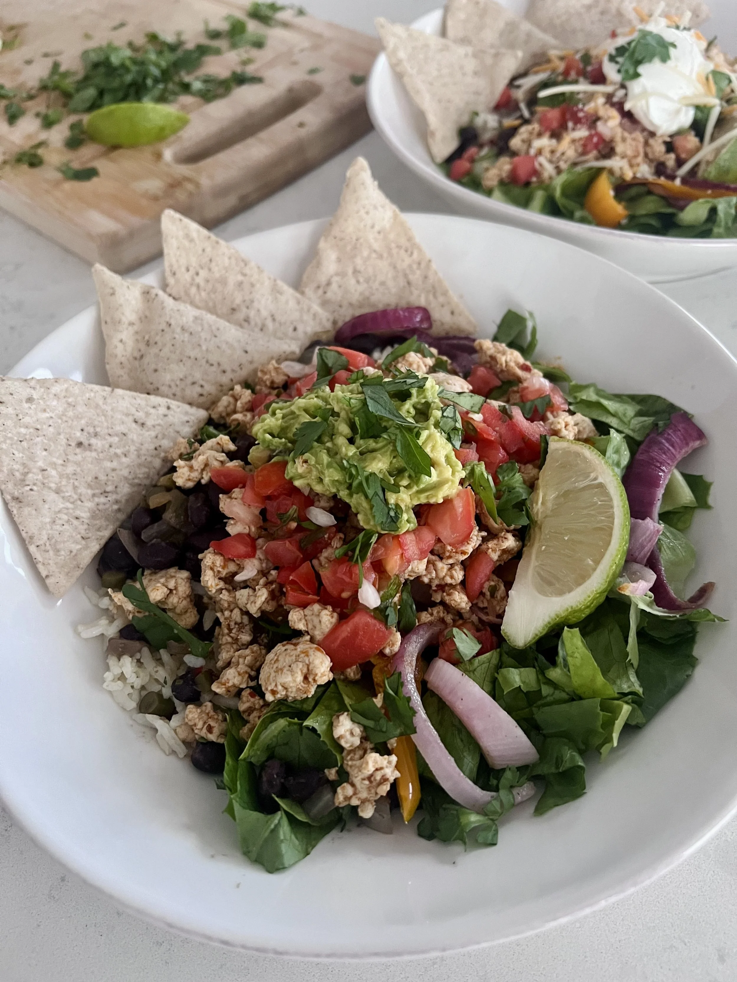 turkey taco bowls, easy week night dinner, gluten-free idea