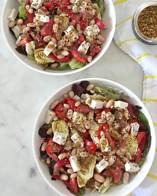 vegan antipasto salad