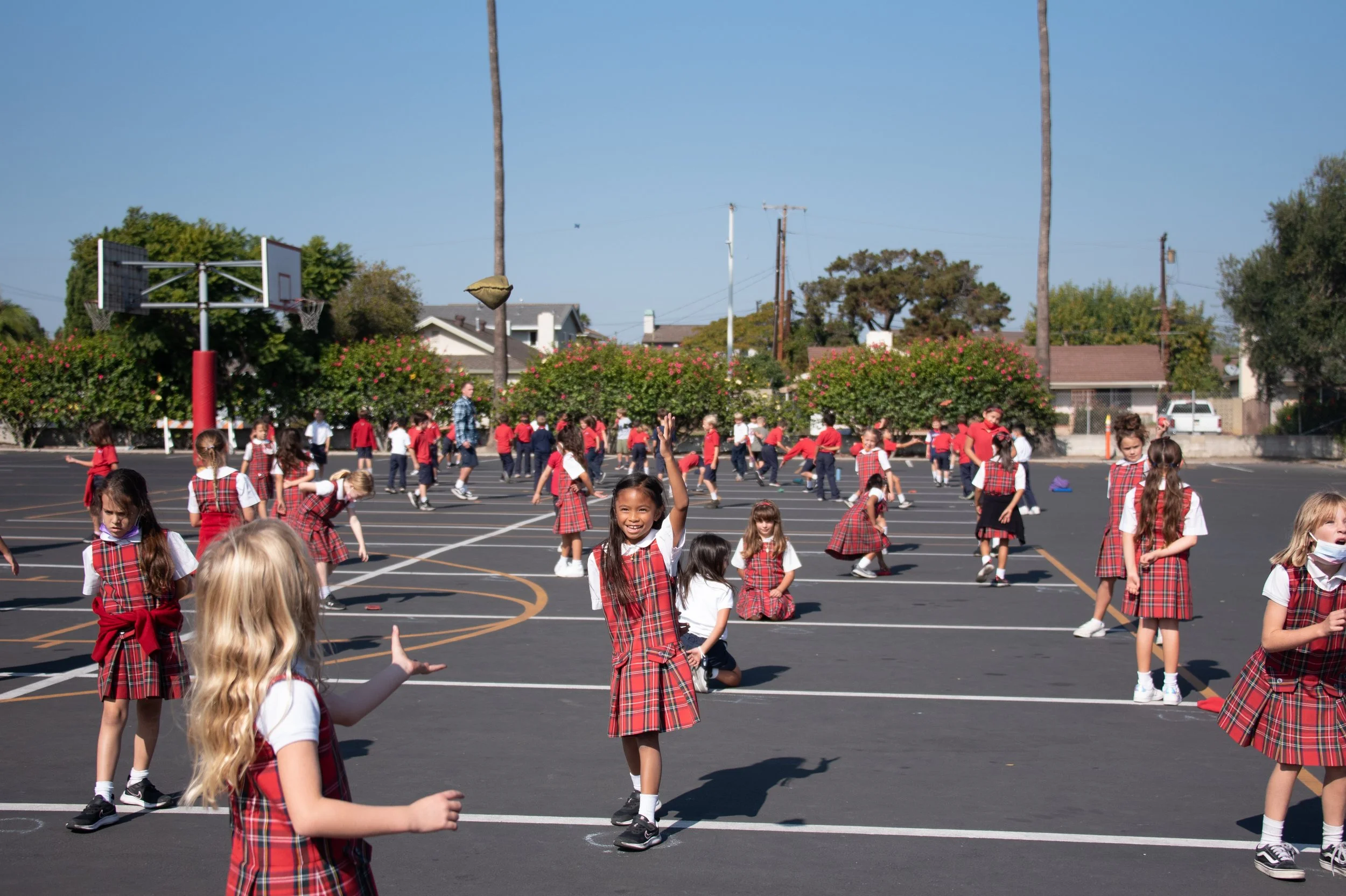 St. Bonaventure School students have physical education classes twice a week.