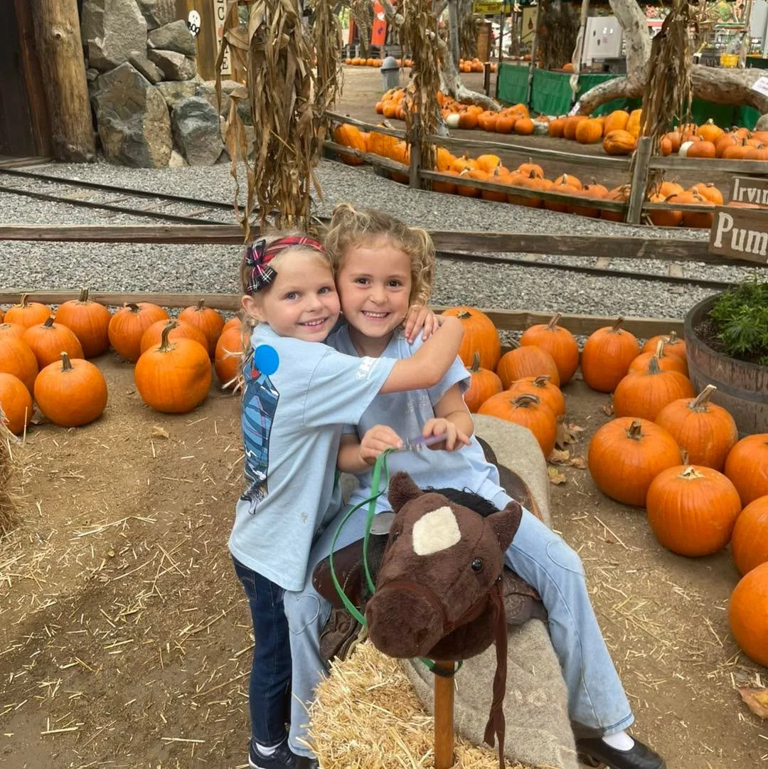 We found the cutest pumpkins in the patch - our Kindergarteners! 🍂🎃😇❤️🤍 #SBSSaints #itsagreatdaytobeasaint