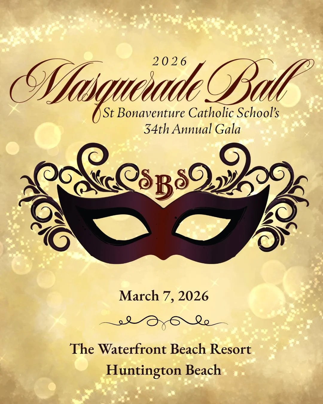 The Masquerade Ball theme has been revealed! Join us on March 7, 2026, at the Waterfront Beach Resort in Huntington Beach for an unforgettable evening of cocktails, dinner, auctions, and dancing. Early Bird Tickets are on sale now! https://bit.ly/SBS