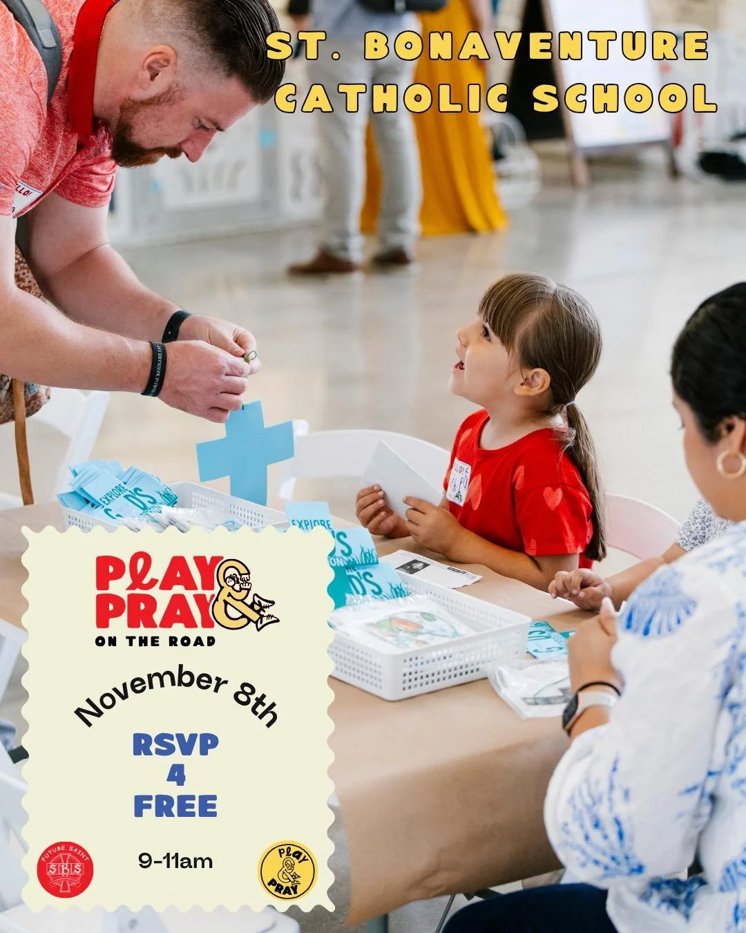 🐷🐑🐥🐰 Calling all families with little ones (ages 5 & under)! Join us for a very special Play & Pray on Saturday, November 8th from 9–11 AM at St. Bonaventure Catholic School!
Let’s celebrate God’s creations with:
🙌A Pe