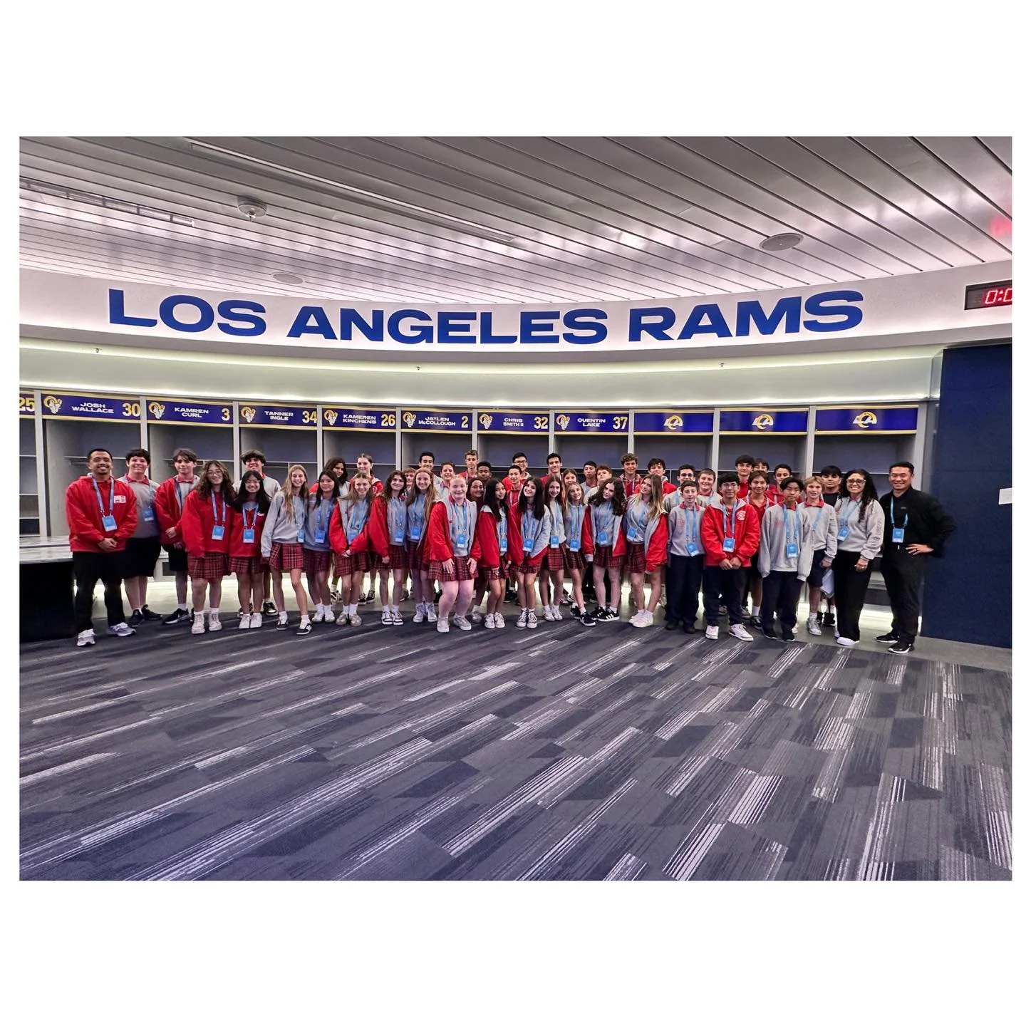 Our 8th graders had an incredible STEM field trip to SoFi Stadium! 🏗️✨ Students explored the engineering behind this world-class venue and enjoyed exclusive behind-the-scenes access. What an unforgettable way to bring STEM to life! 😇❤️🤍 #SBSSaints