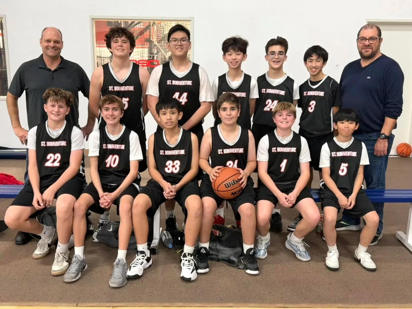 Way to go Boys A2 Basketball team! Your dedication teamwork and hustle brought home a big win this week. Keep up the great work! 😇❤️🤍🏀 #SBSSaints #itsagreatdaytobeasaint