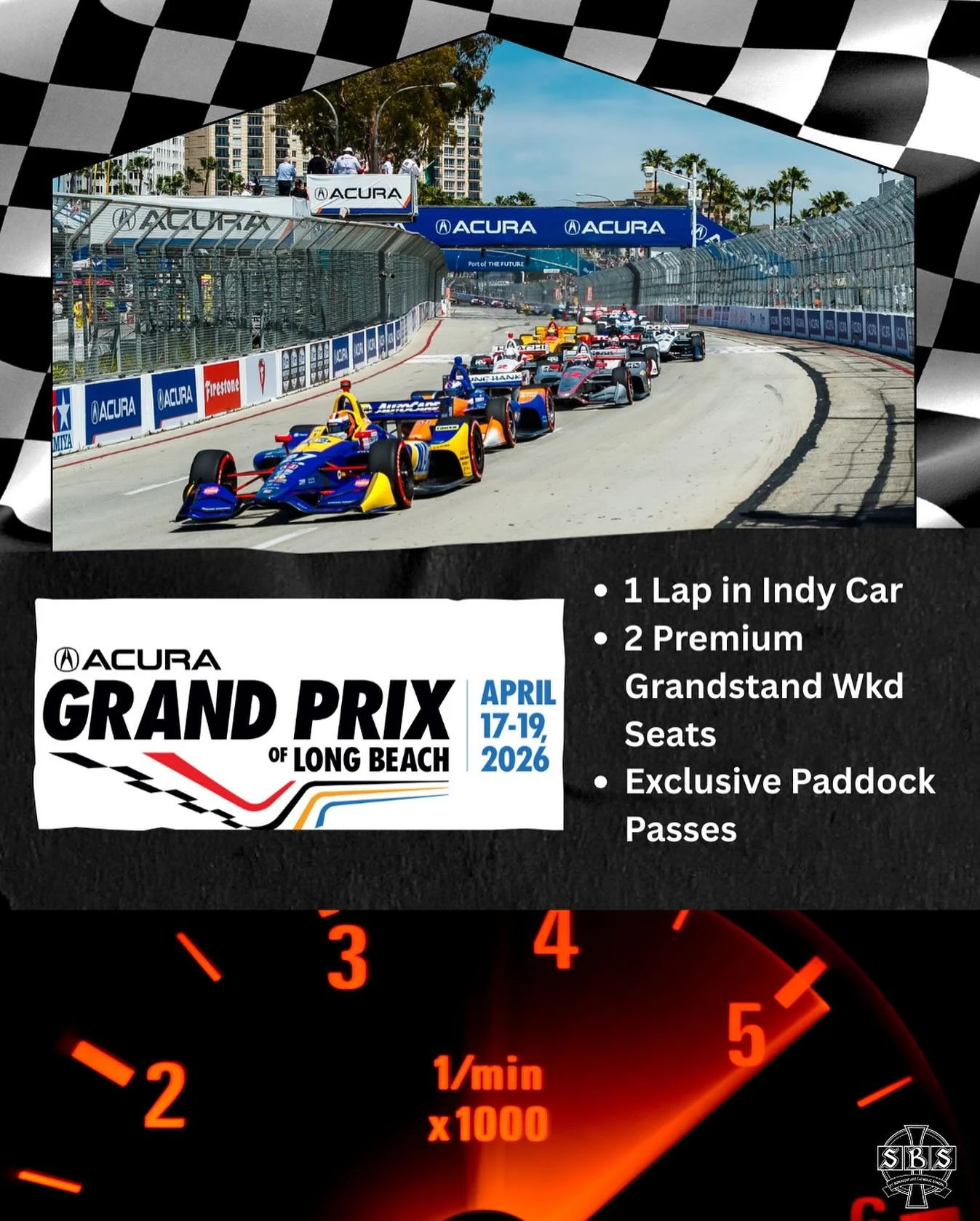 🏁 Rev up for race weekend! Join us at the 51st Annual Acura Grand Prix of Long Beach (April 17&ndash;19, 2026) and get ready to bid on the ultimate fan experience!

One lucky winner will score a high-speed IndyCar lap (week of April 13, 2026 &ndash;