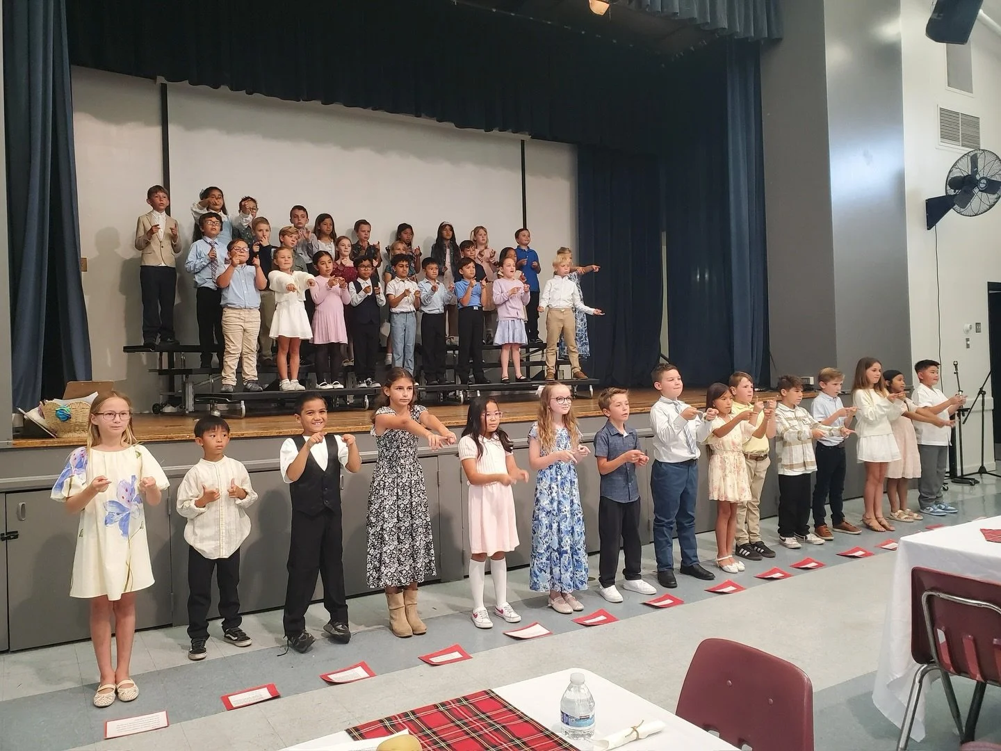 Friday we hosted our annual 1st Holy Communion Brunch! Families gathered in joyful preparation for this weekend&rsquo;s sacred sacrament. Students sang songs of celebration, shared their memorial flower pots and banners, and enjoyed a special brunch 