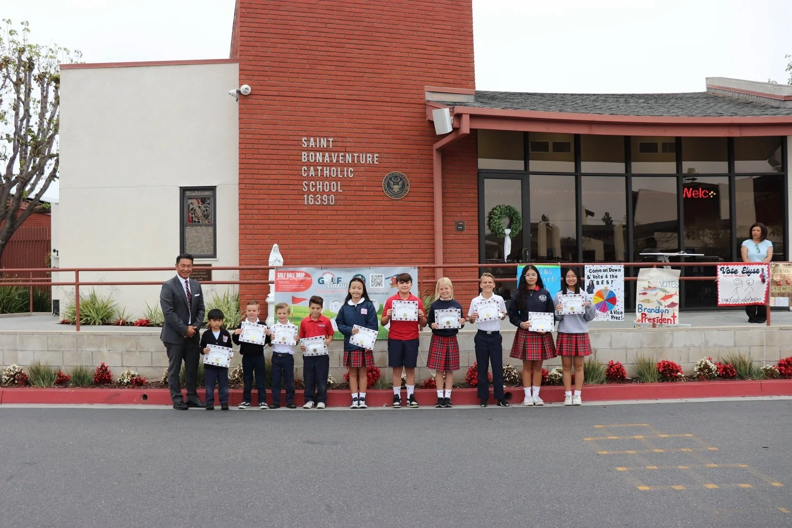 Last Friday we celebrated our HALOS and Saints student award recipients! 🌟

Congratulations to our students in TK&ndash;8th grade who were recognized for going above and beyond in displaying our HALOS values: Humility, Accountability, Leadership, Op