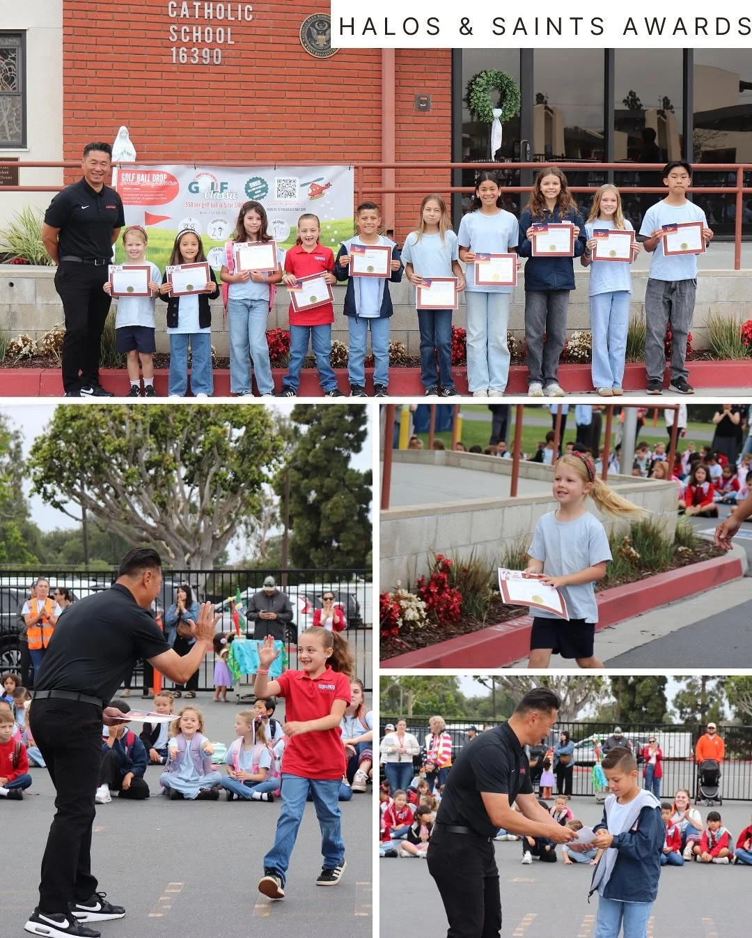 Today we celebrated our last HALOS &amp; SAINTS of the Month Assembly of the school year! ❤️🤍

Congratulations to all of our students who went above and beyond by exemplifying our HALOS core values of Humility, Accountability, Leadership, Optimism, 