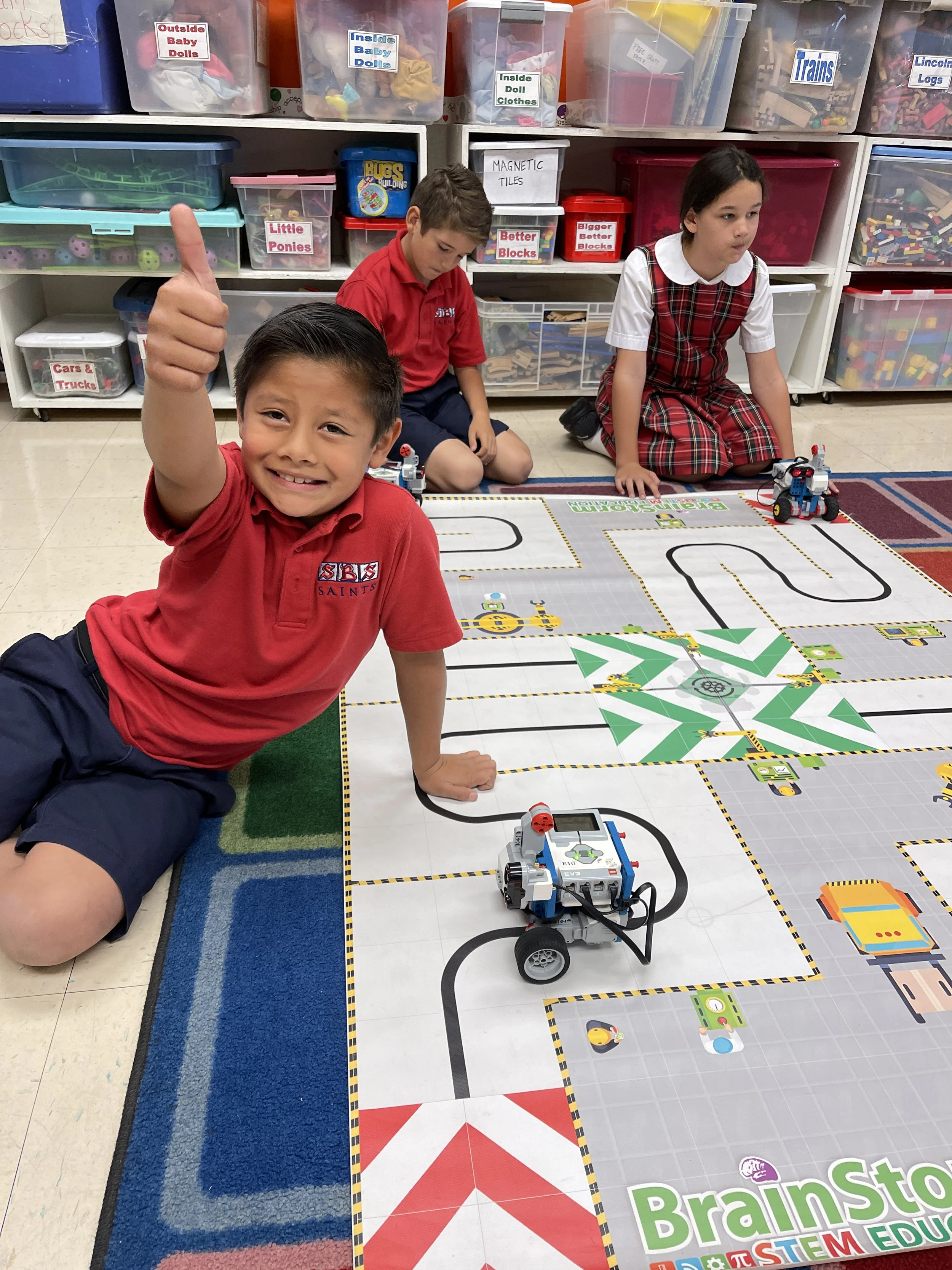 Students in TK - 8th grade have STEM class