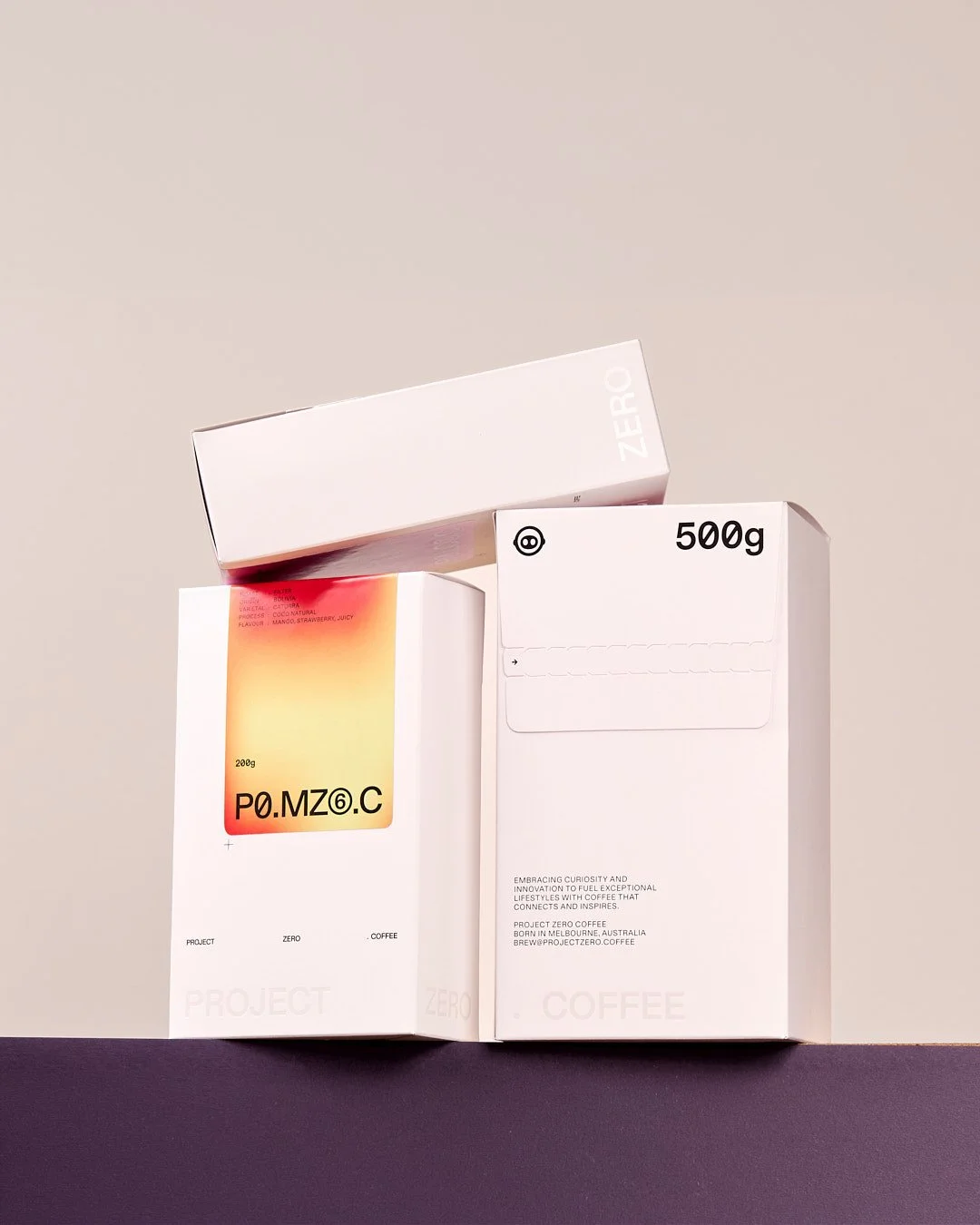 Working alongside @swear_words, we brought this retail coffee packaging for @projectzero.coffee to life.⁠
⁠
Designed to stand out on shelf, the retail-ready box features a tear-strip opening with black and clear foil detailing for a subtle, premium f