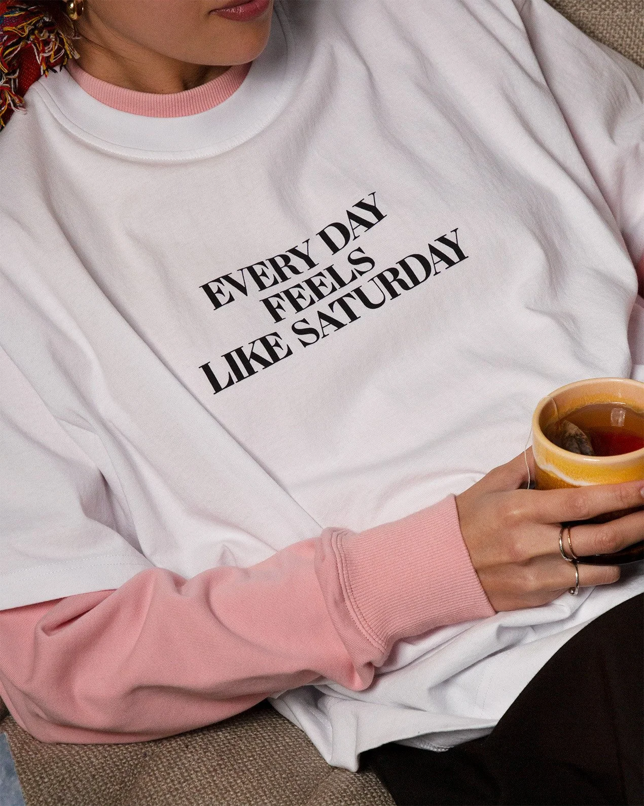 Every Day Tees For @MeccaCosmetica.⁠
⁠
The "Everyday Feels Like Saturday" T-shirt is an exclusive t-shirt that is being used at the MECCA COSMETICA Weekend Markets in Melbourne and Sydney, where we&rsquo;re celebrating a new era for the bra